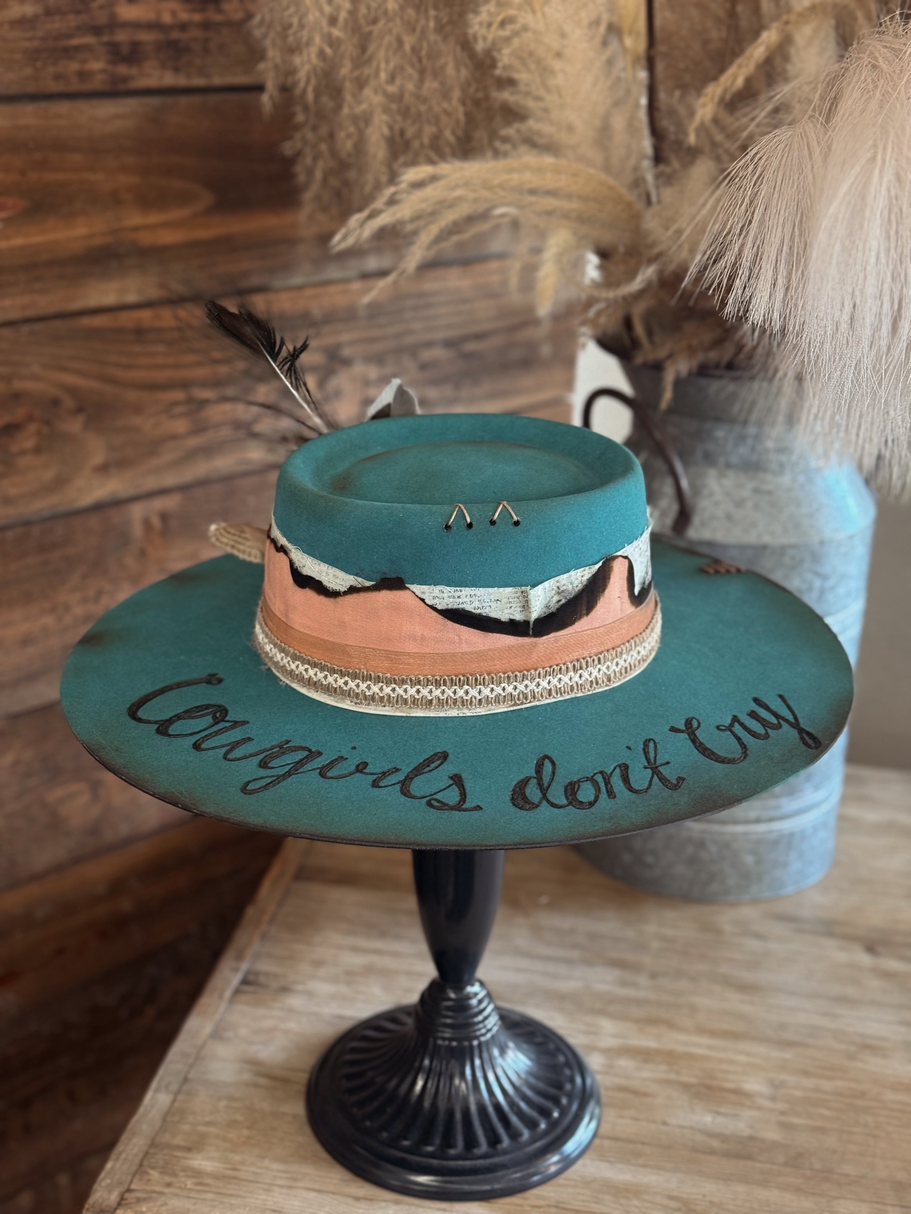 The Cowgirls Dont Cry Custom Hat