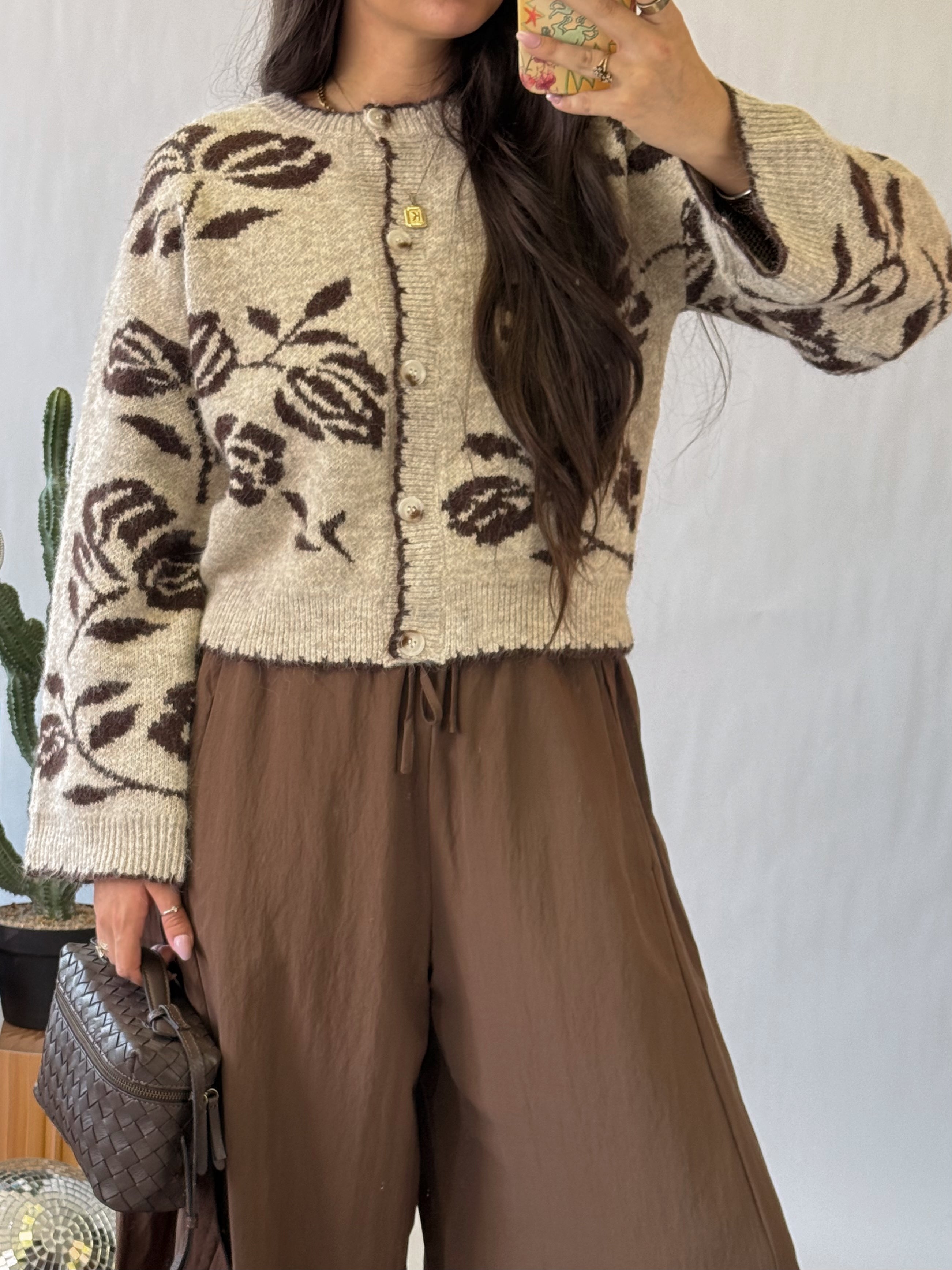 The Prairie Rose Bell Sleeve Cardigan
