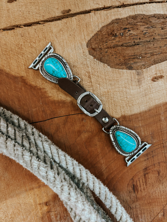 The Turquoise Teardrop Watch Band
