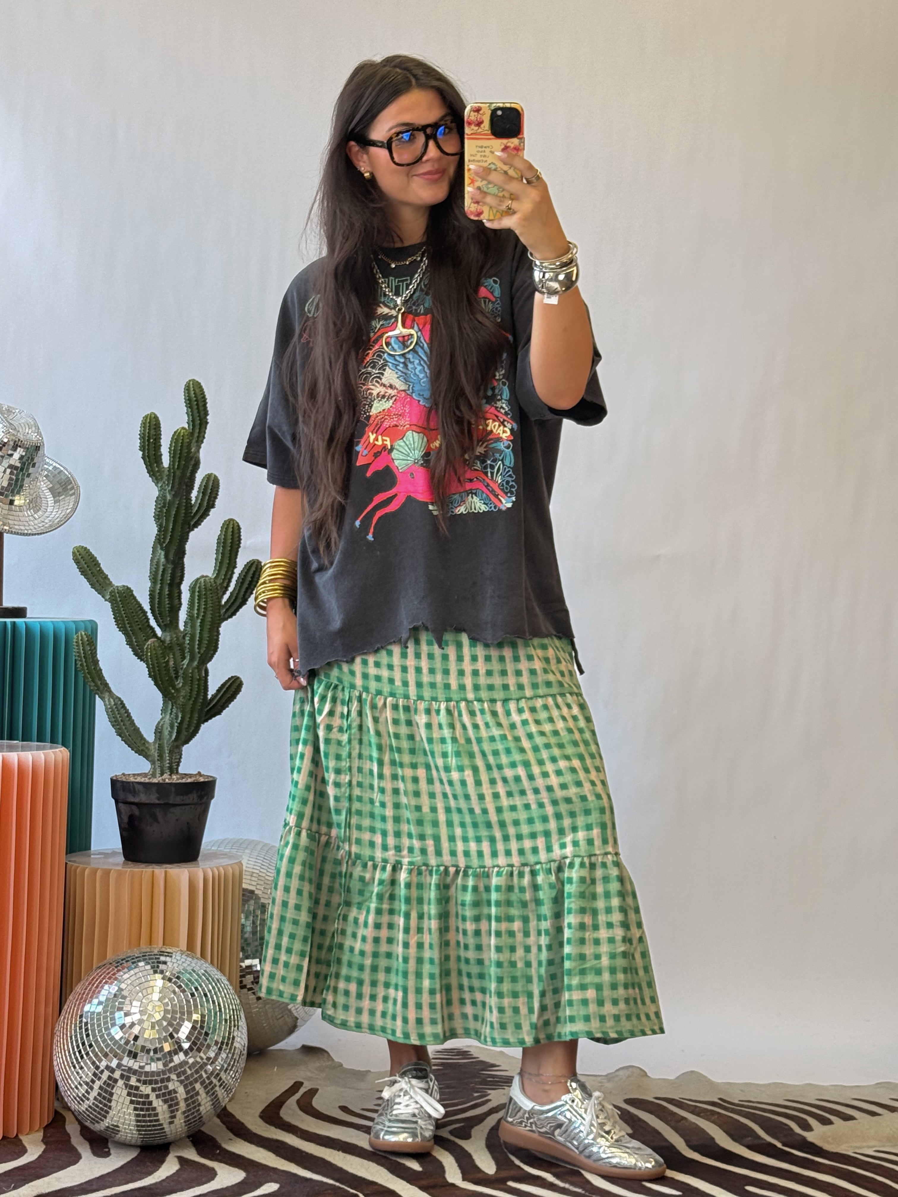 The Leighton Gingham Skirt