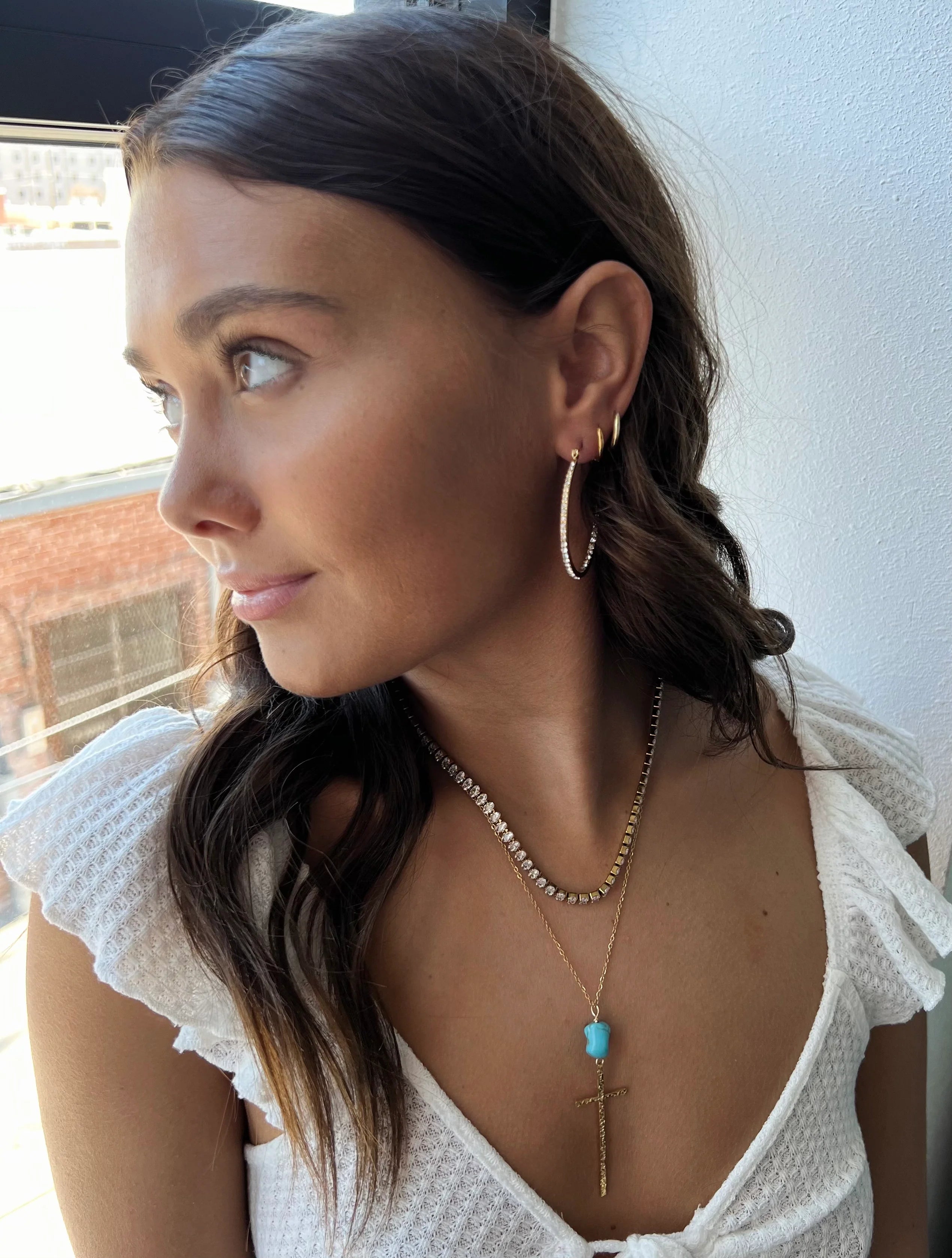 The Henrietta Oval Tennis Necklace