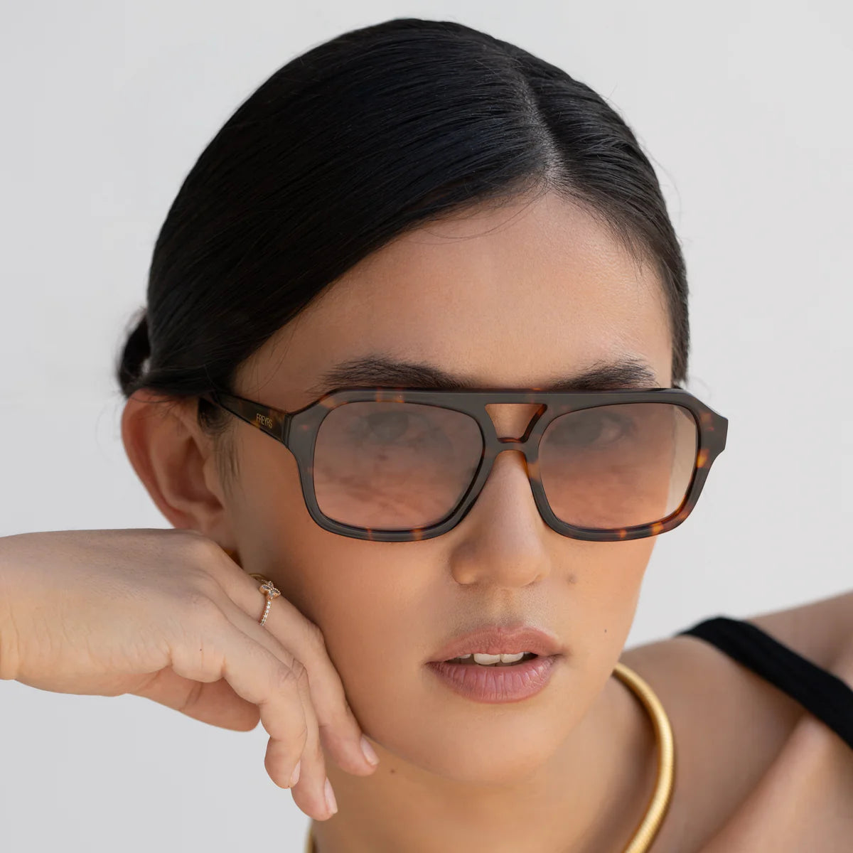 The Havana Aviator Sunglasses