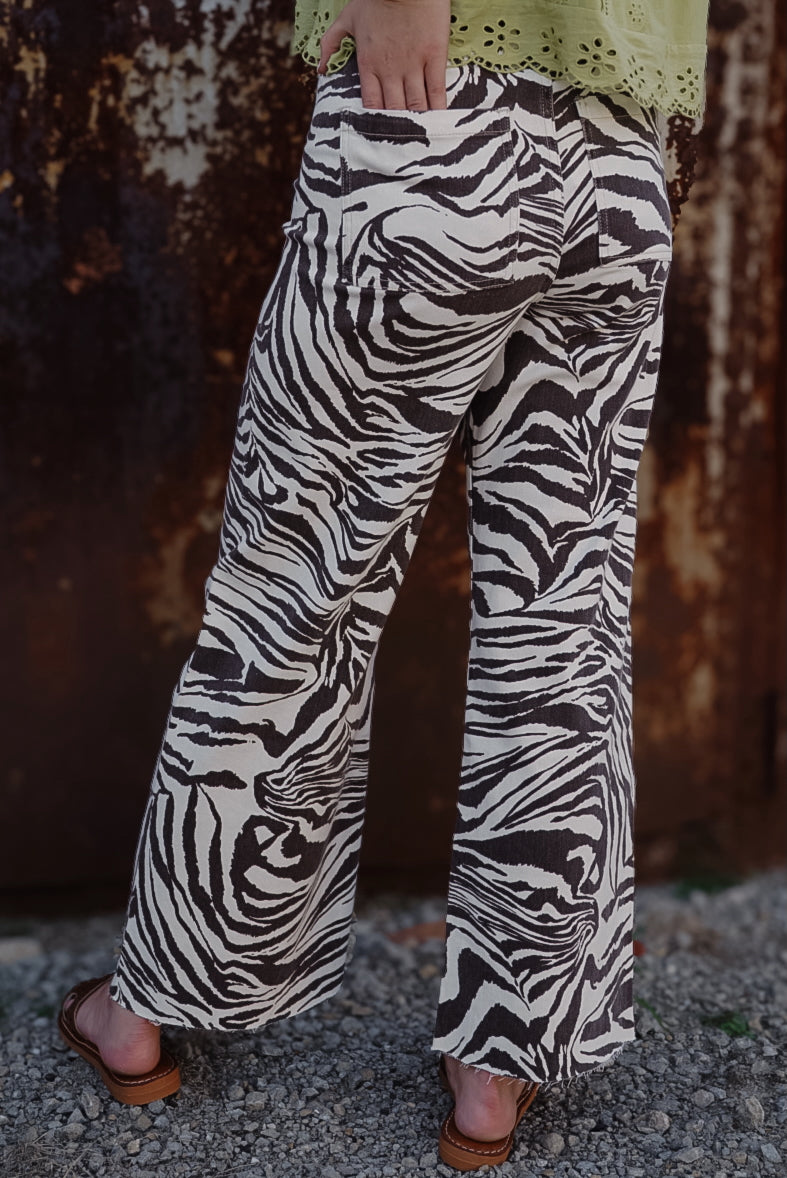 The Moxie Zebra Print Pants