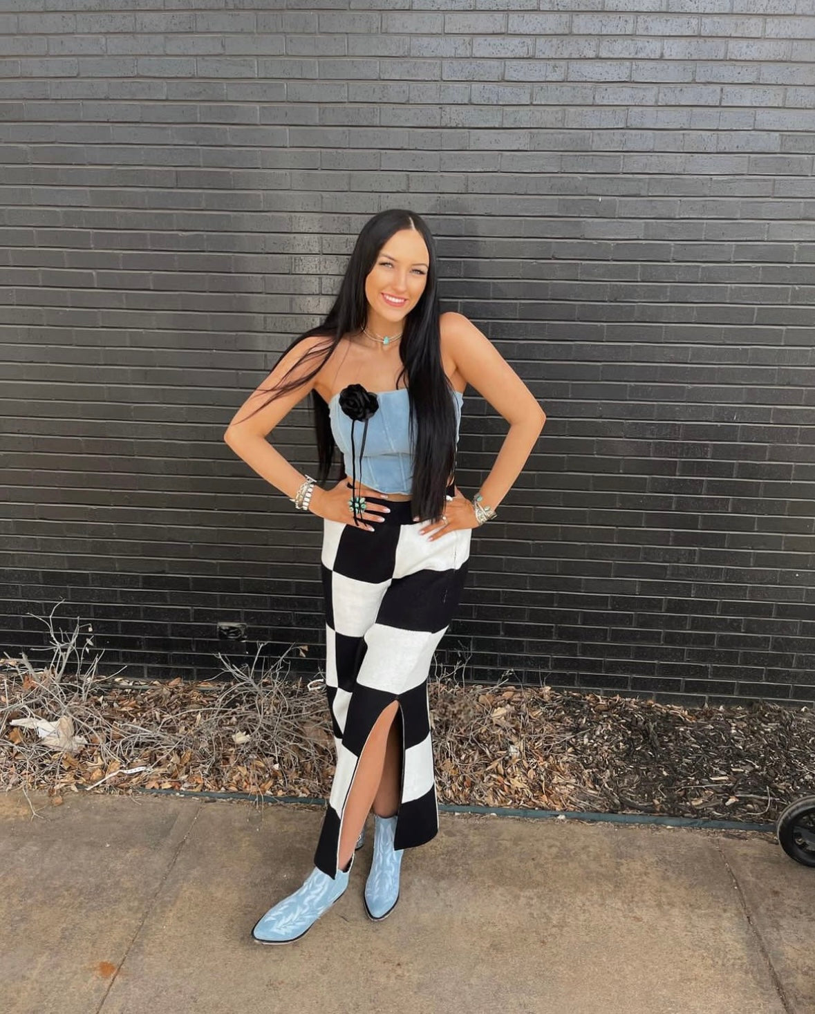 The Liberty Black Denim Simone Booties