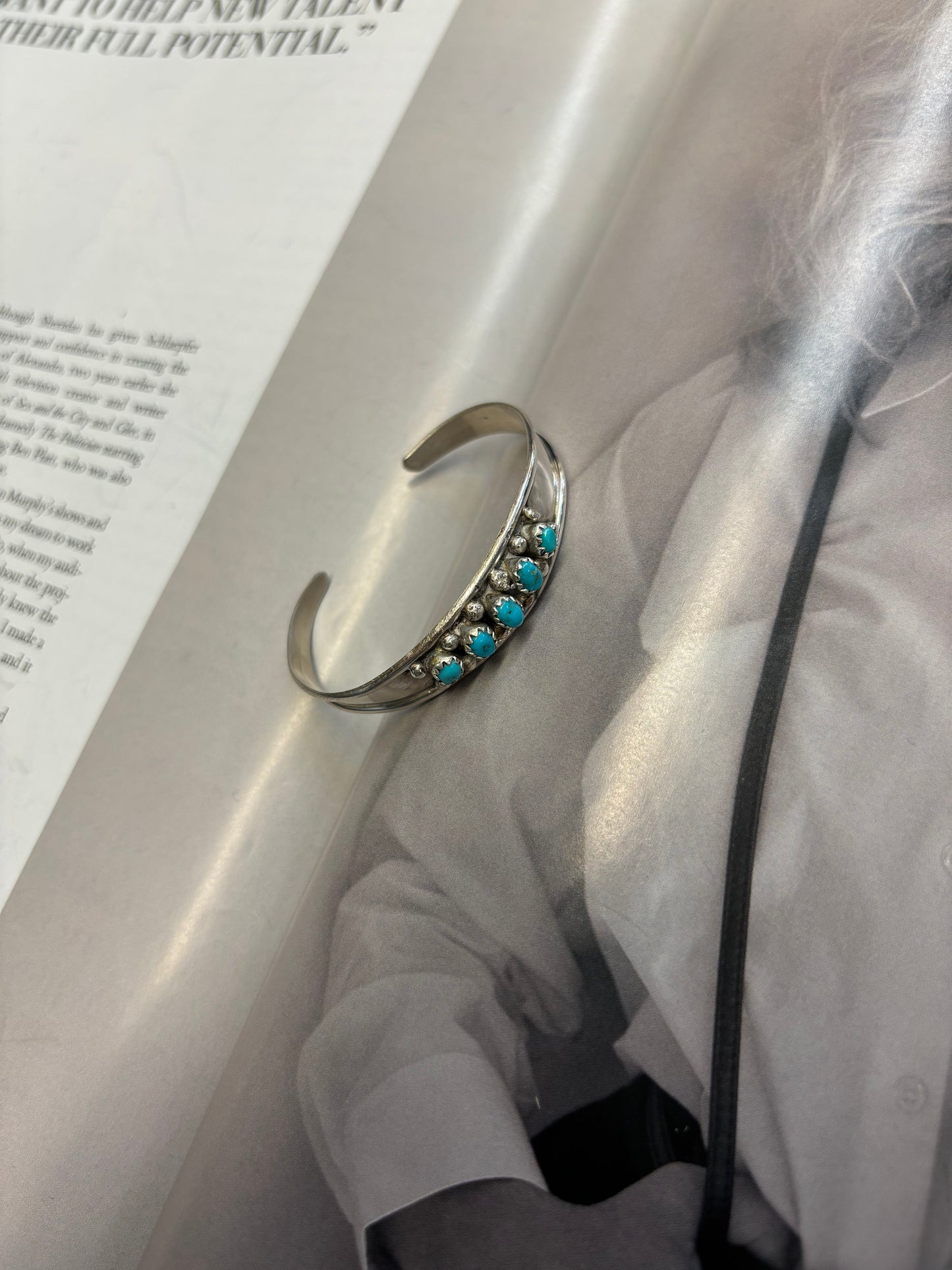 The Sutton Authentic Turquoise Baby Cuff