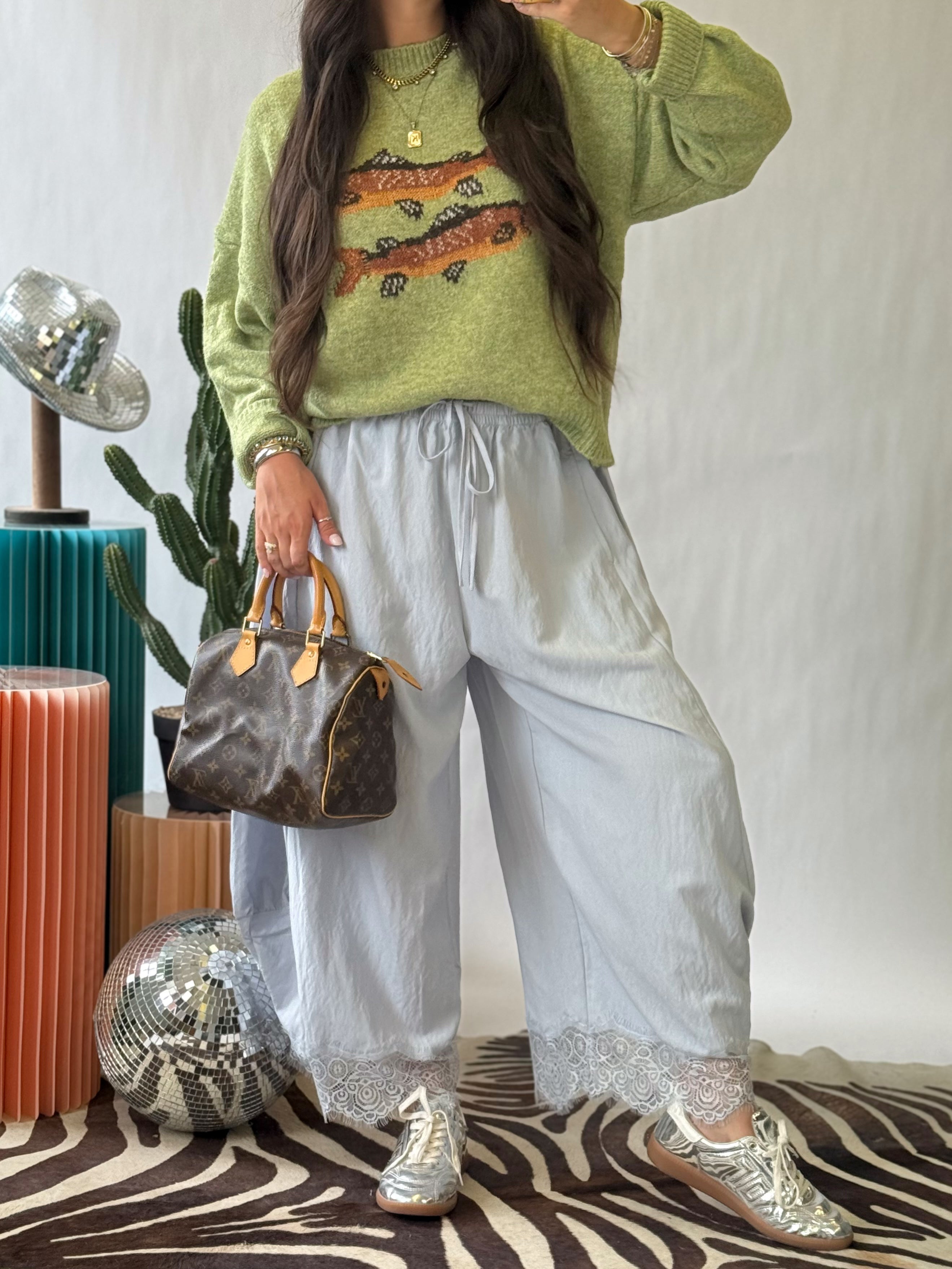 The Daydream Lace Trim Pants