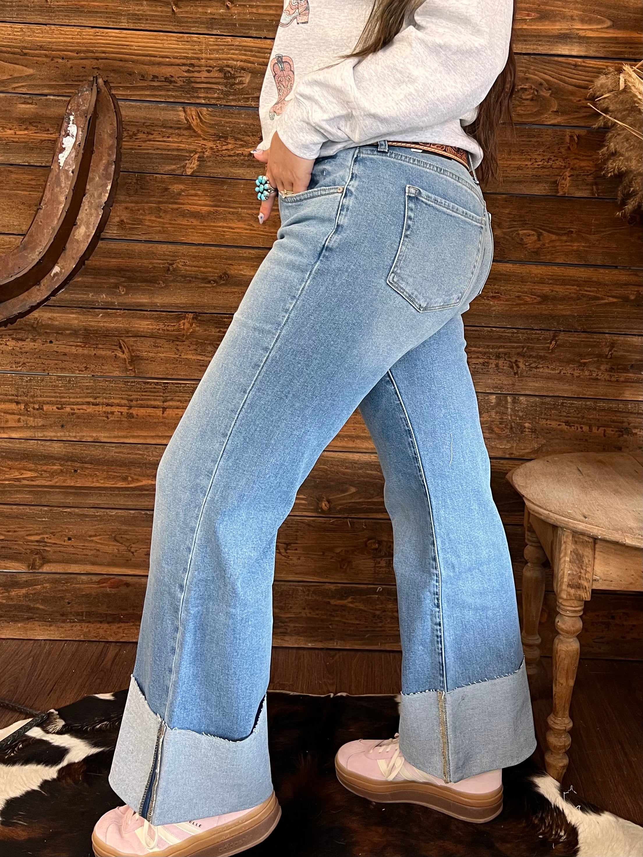 The Western Flare Cuff Jeans