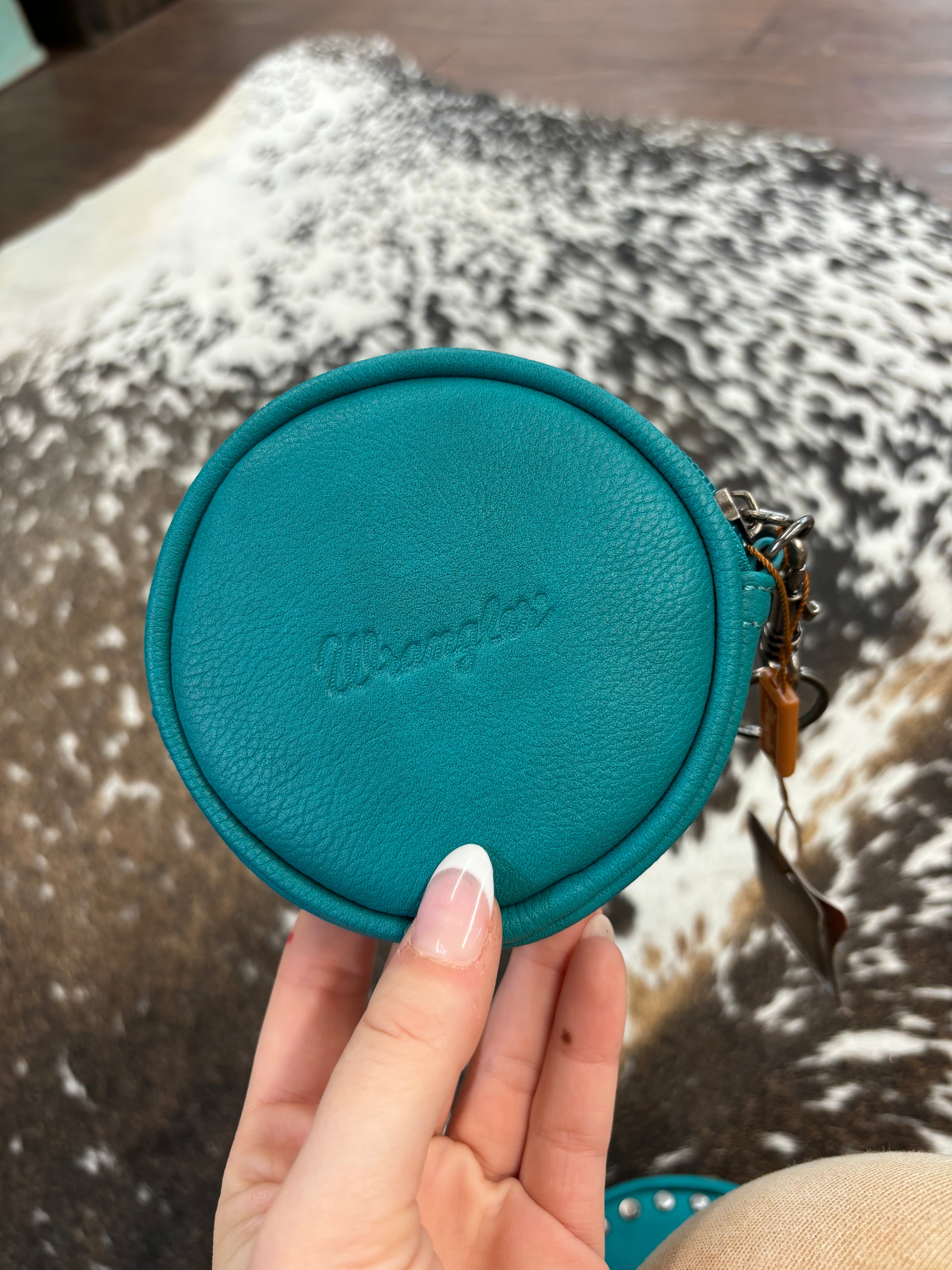 Wrangler Circular Coin Pouch "W" Logo Bag Charm (3 colors)