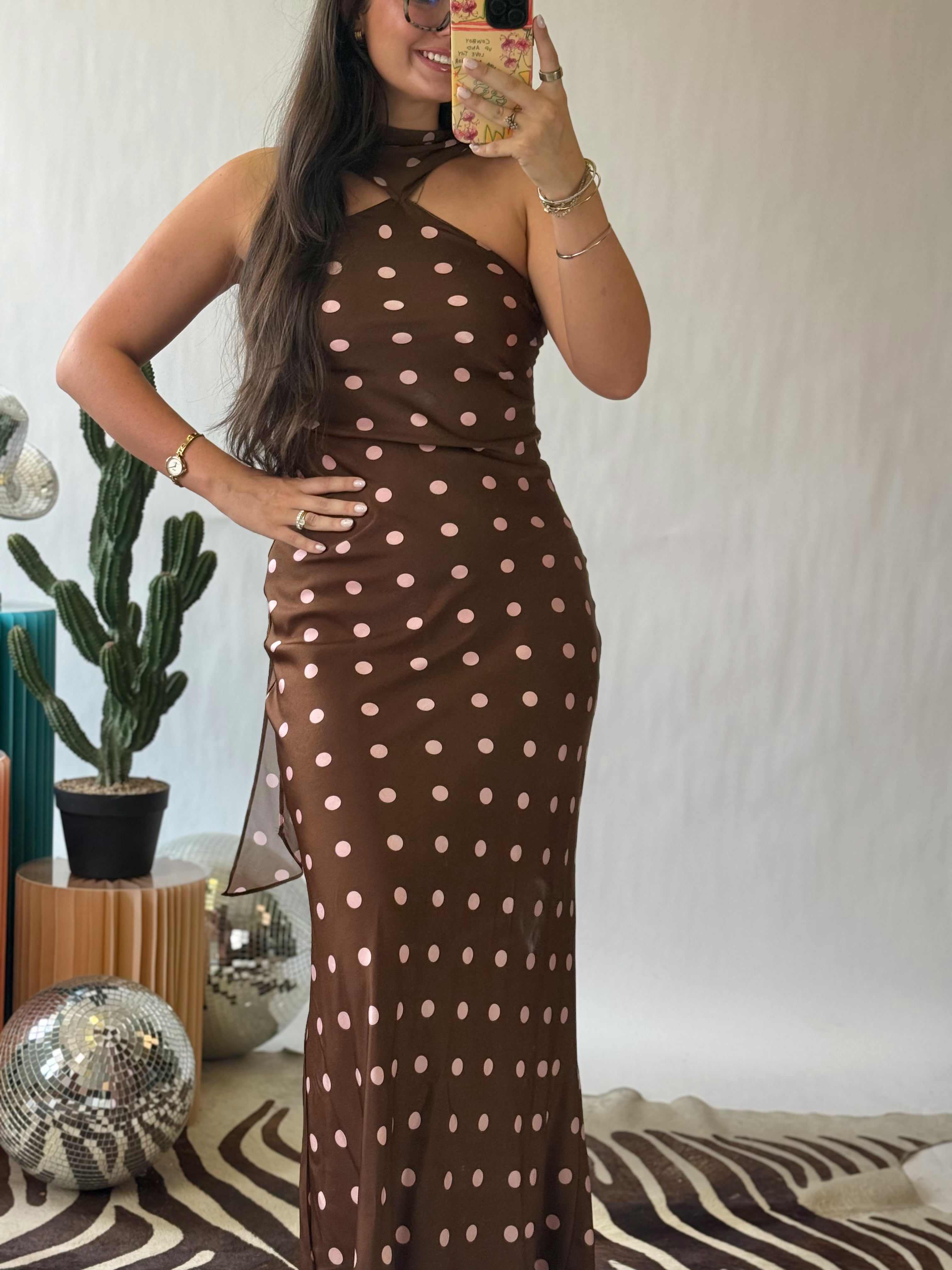 The Sweetheart Scarf Maxi Dress