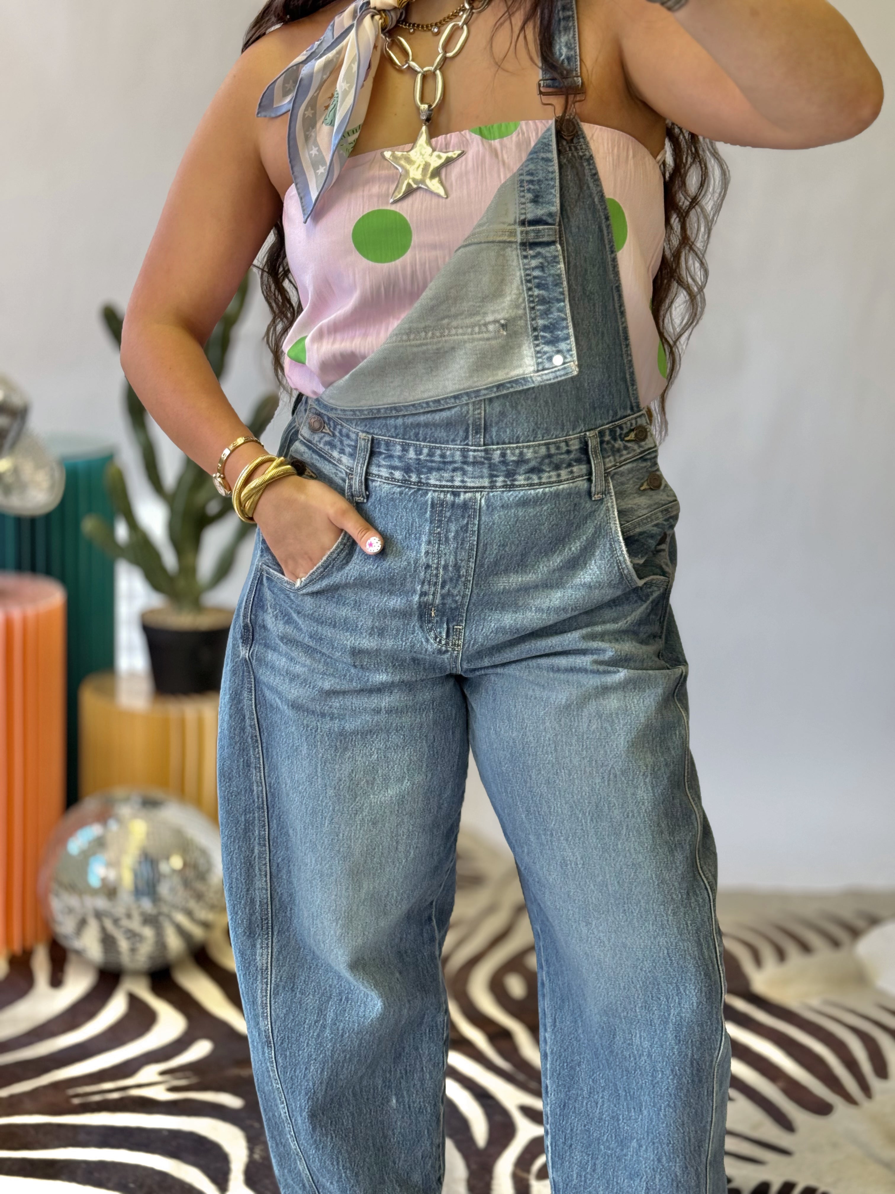 The Meadow Muse Barrel Overalls