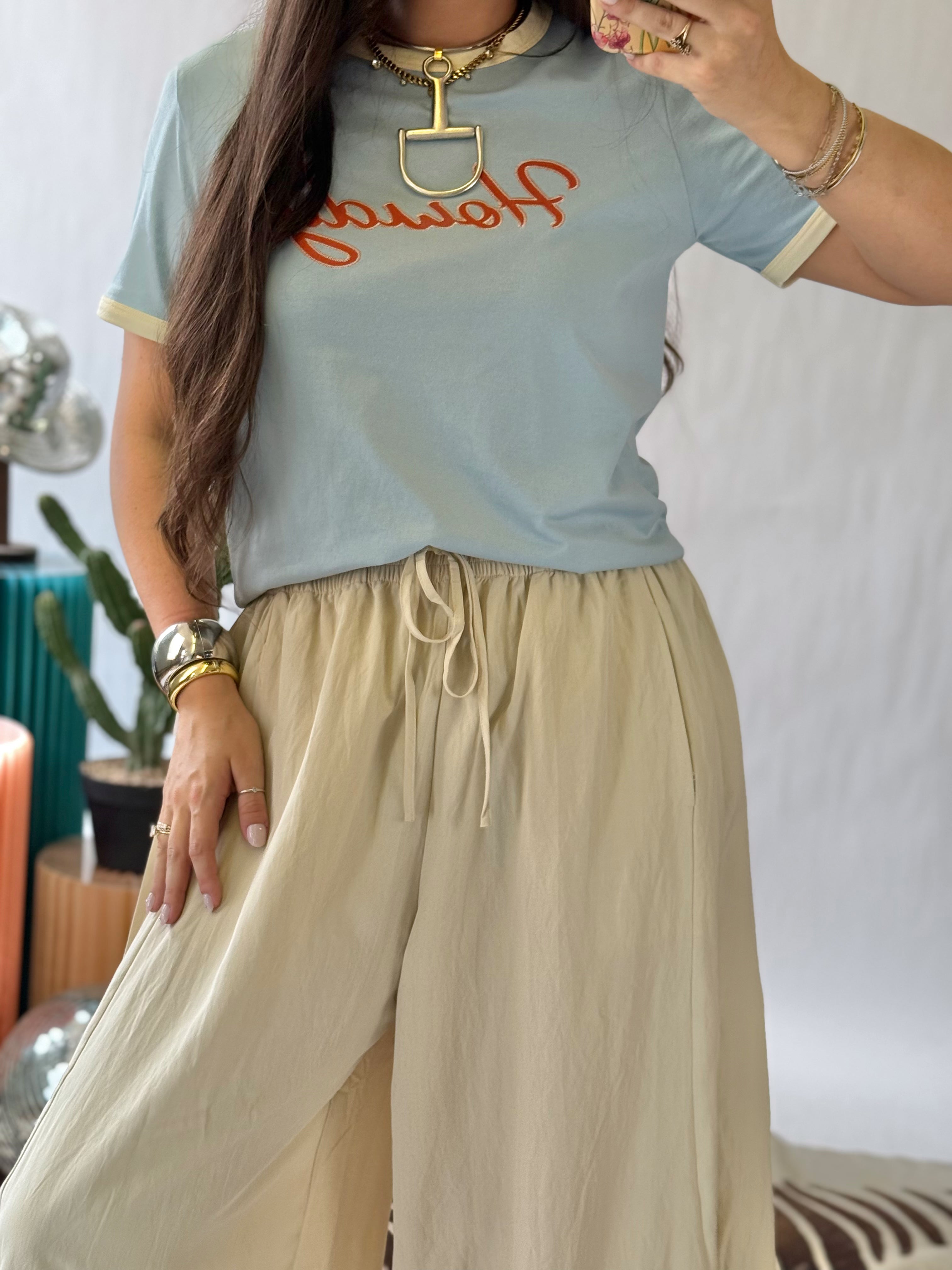 The Howdy Darling Ringer Tee