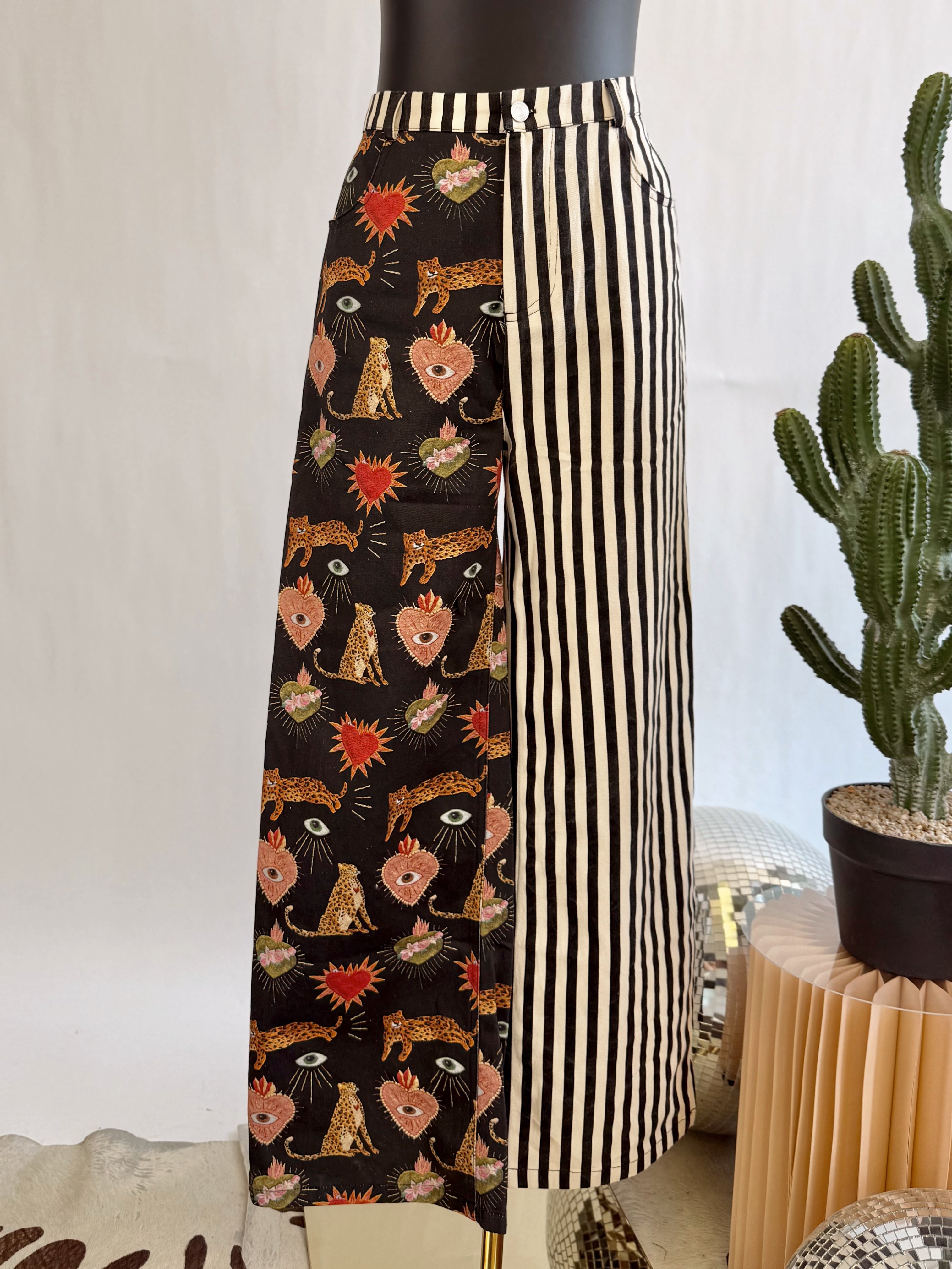 The Electric Desert Mixed Media Pants
