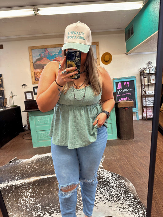 The Literally Just A Girl Hat