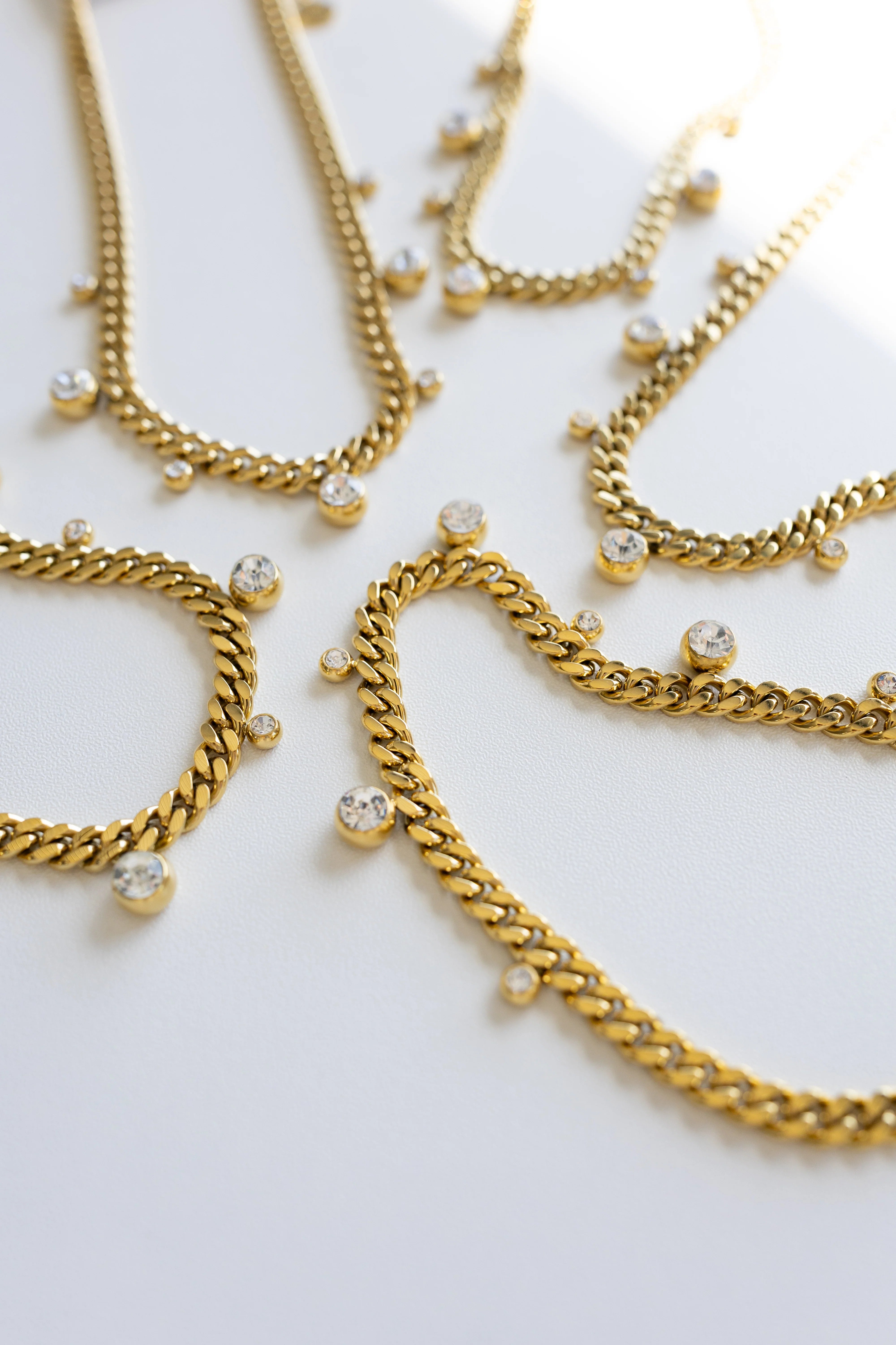 The Chloe Crystal Cuban Chain Necklace
