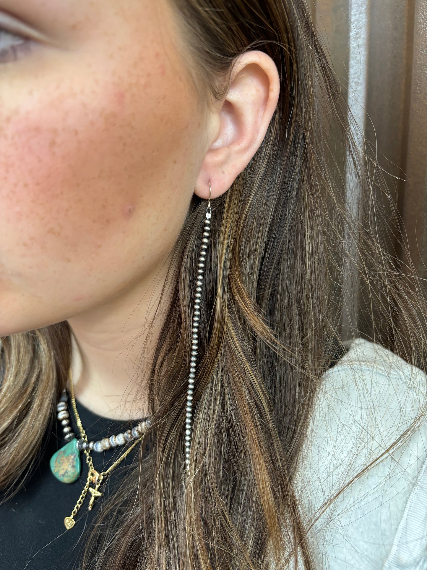 The Mason Authentic Navajo Pearl Earrings