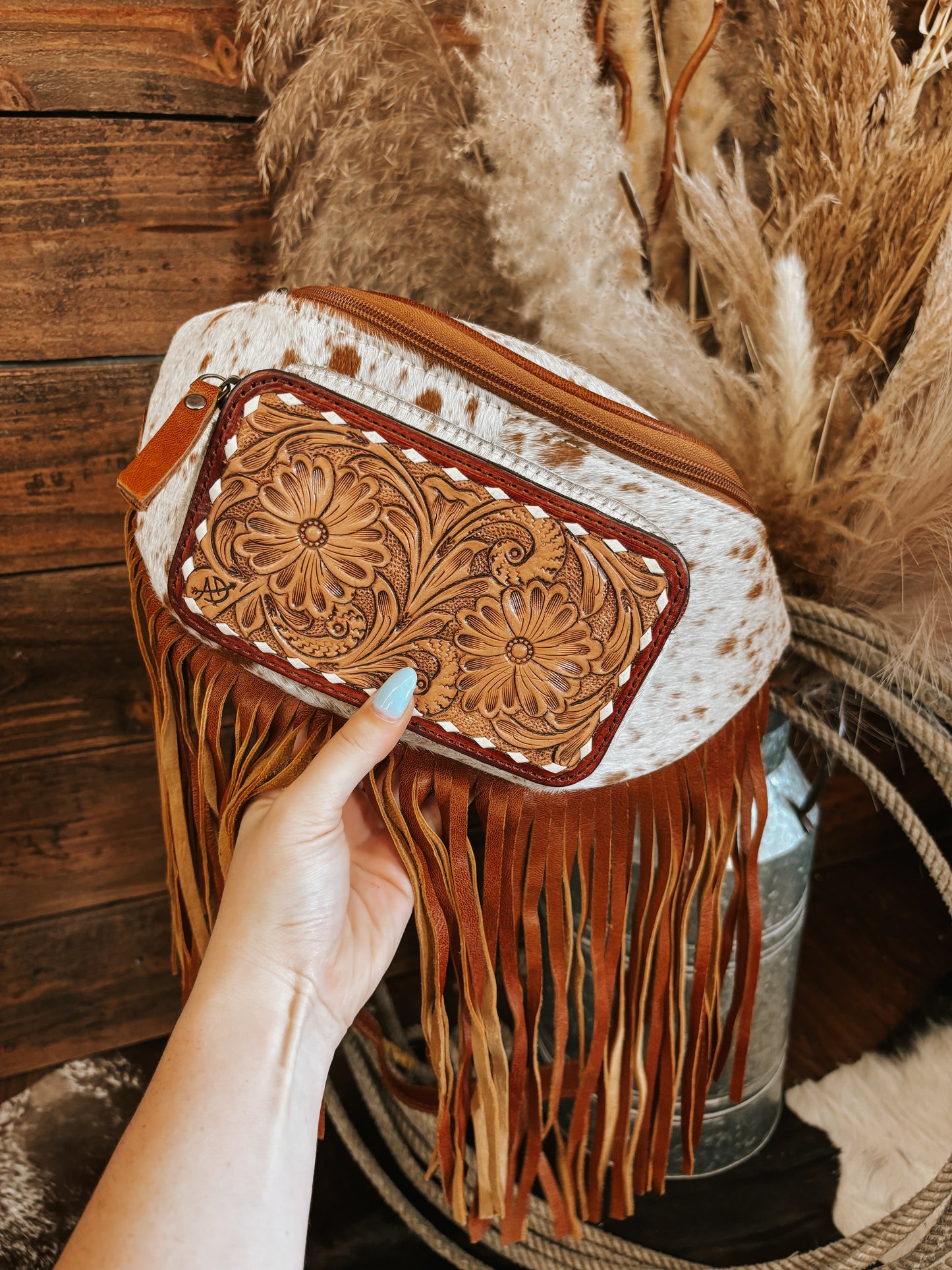 The Cowhide Fringe Bum Bag