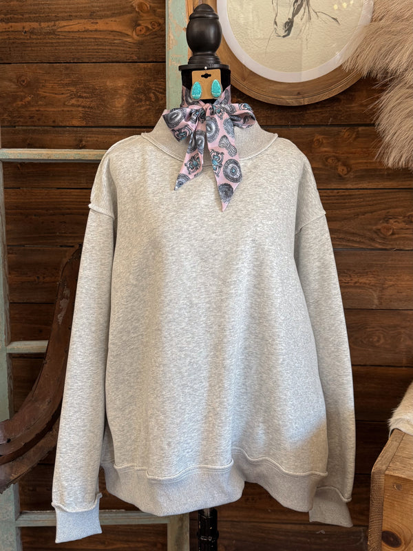 The Hazel Mock Neck Sweatshirt