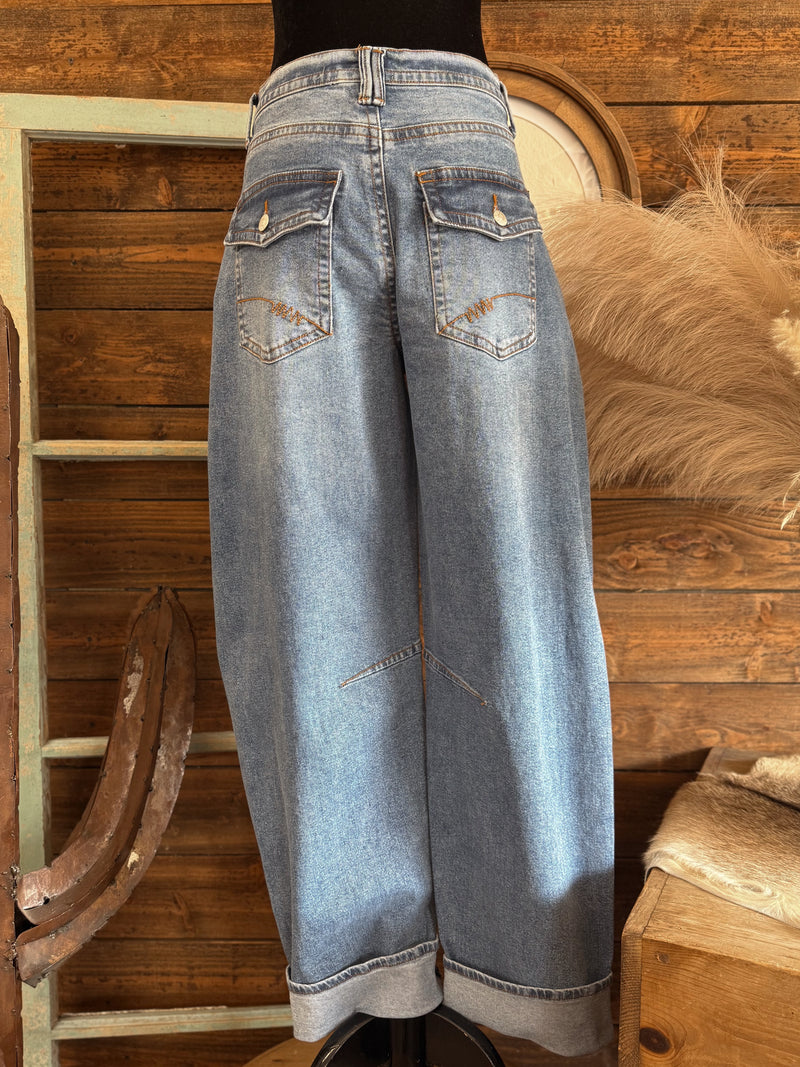 The Judds Barrel Jeans