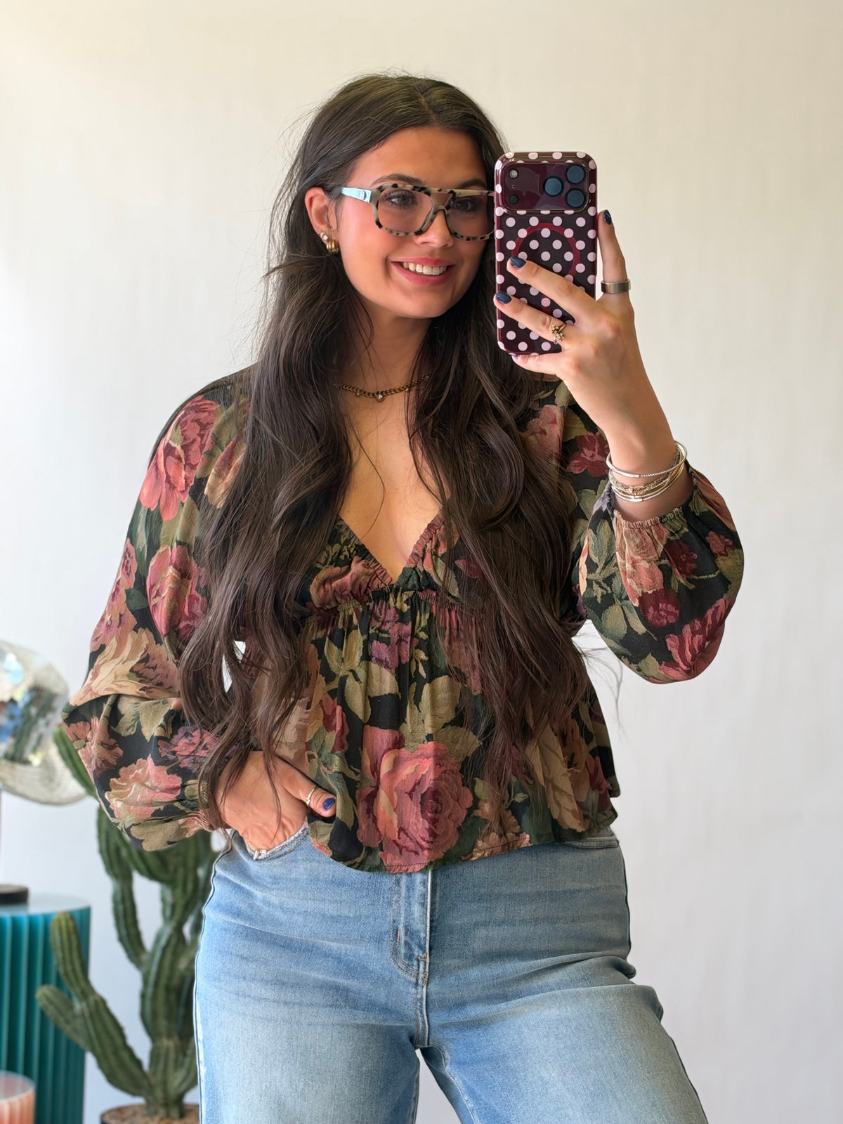 The Autumn Muse Floral Top
