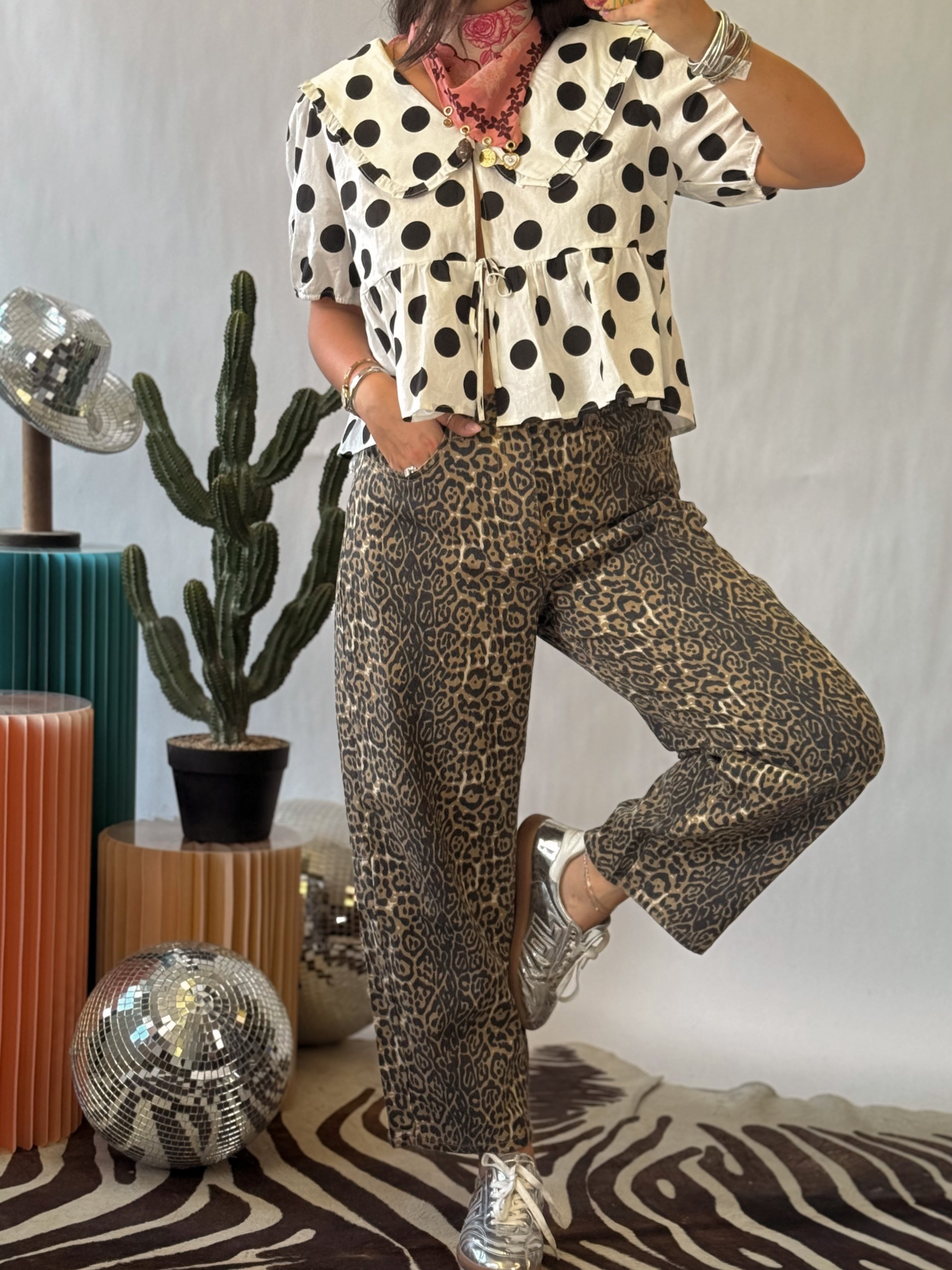 The Darling Dot Peter Pan Blouse