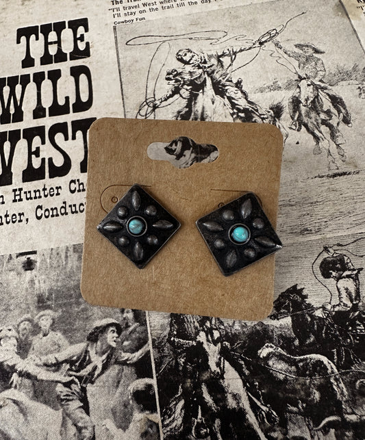 The Hi-Ho Silver Concho Earrings