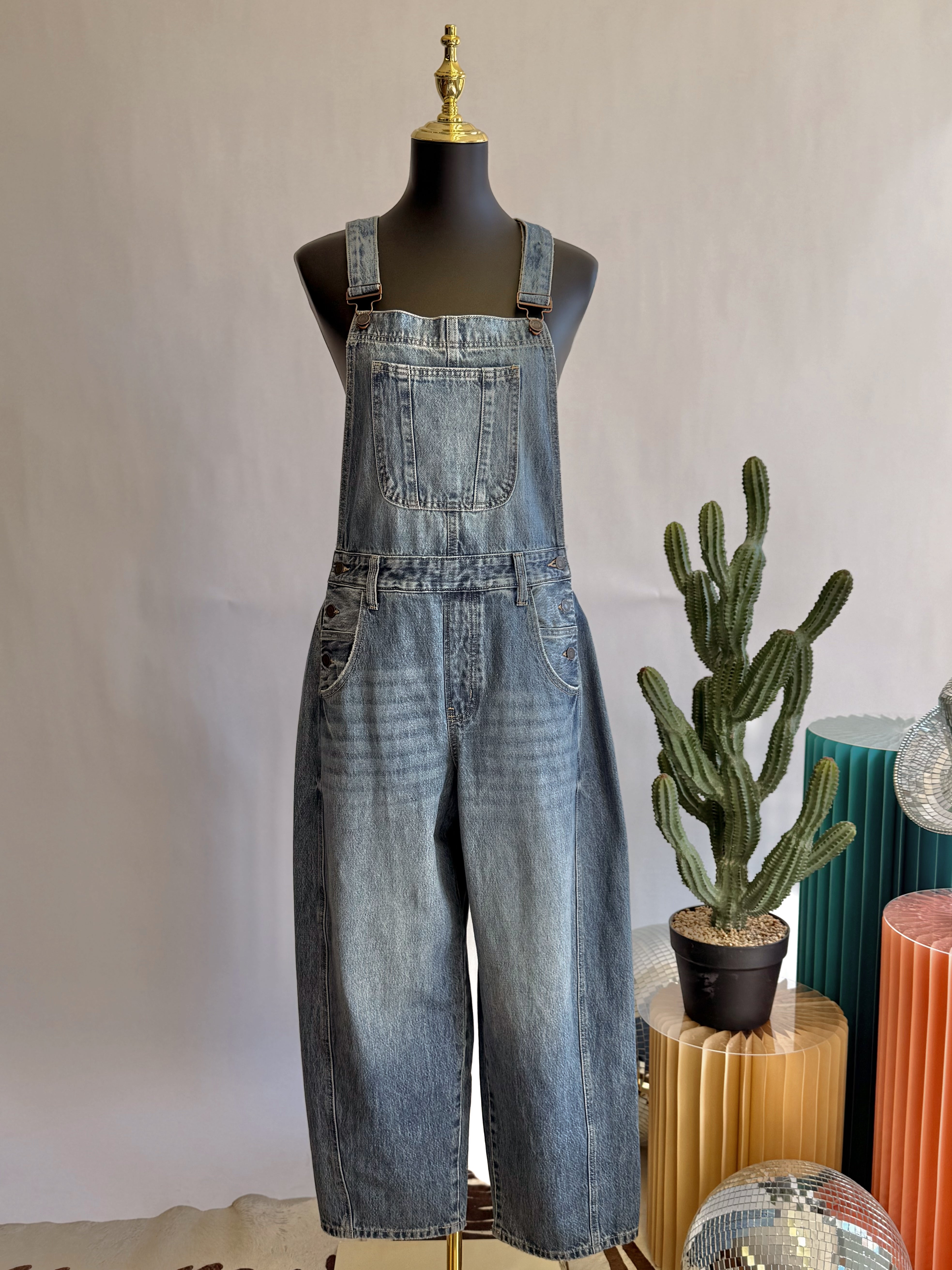 The Meadow Muse Barrel Overalls