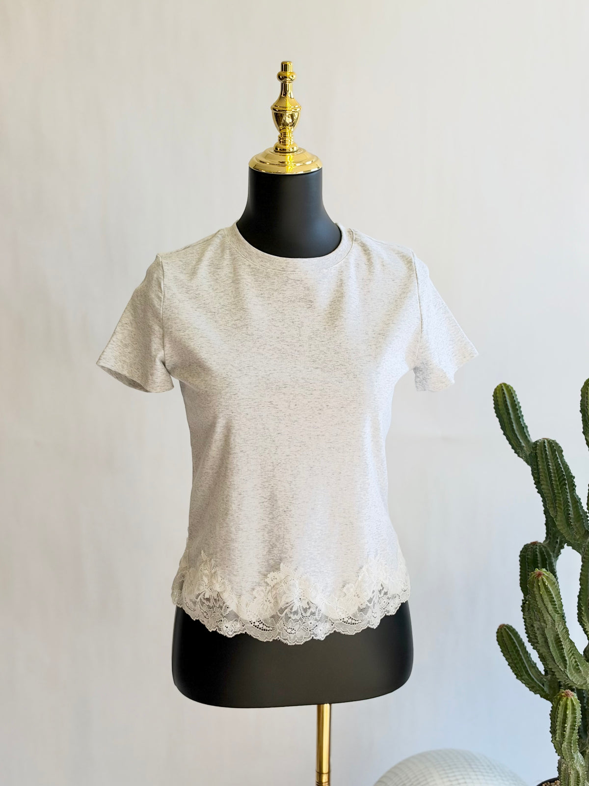 The Lace Trim Essential Tee