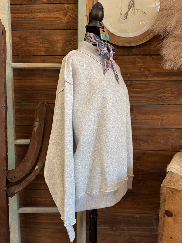 The Hazel Mock Neck Sweatshirt