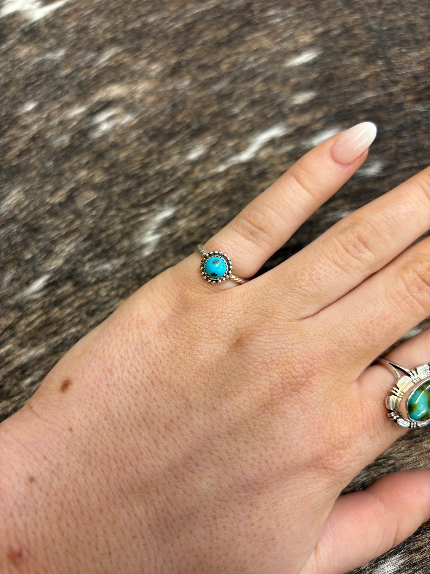 The Elaine Authentic Turquoise Ring - size 5