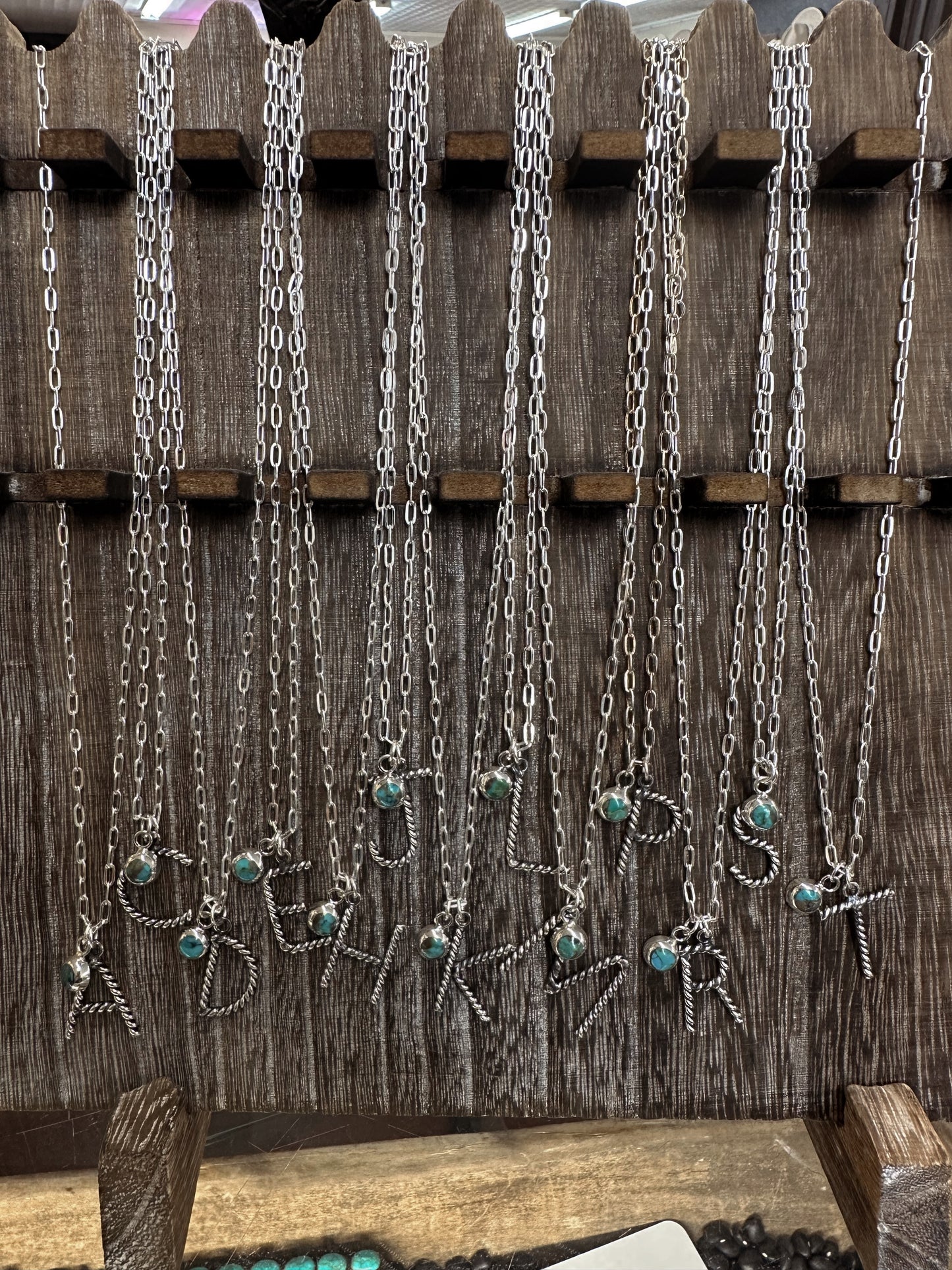 The Gone Ropin' Initial Necklace