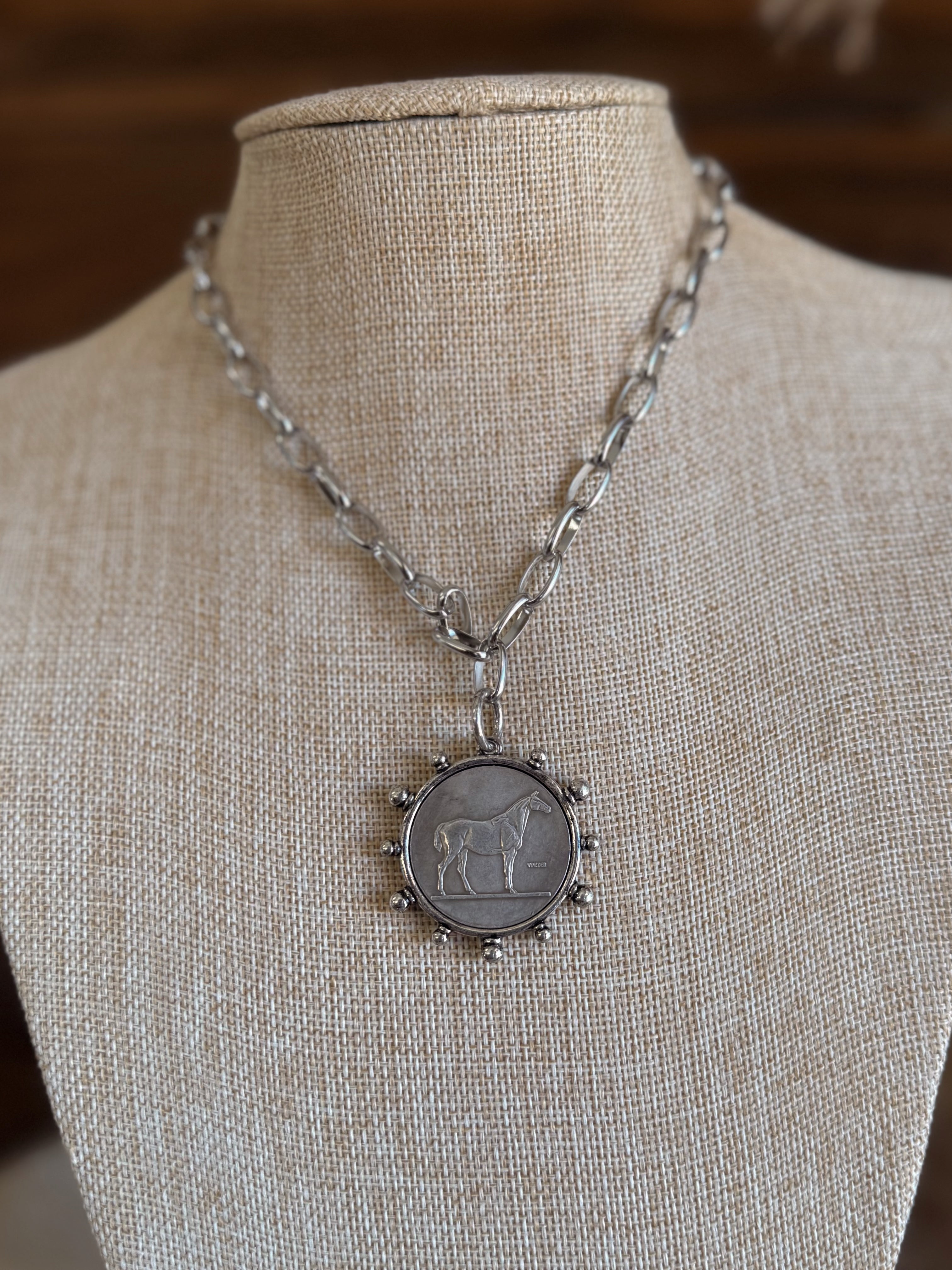 The Heritage Horse Coin Necklace