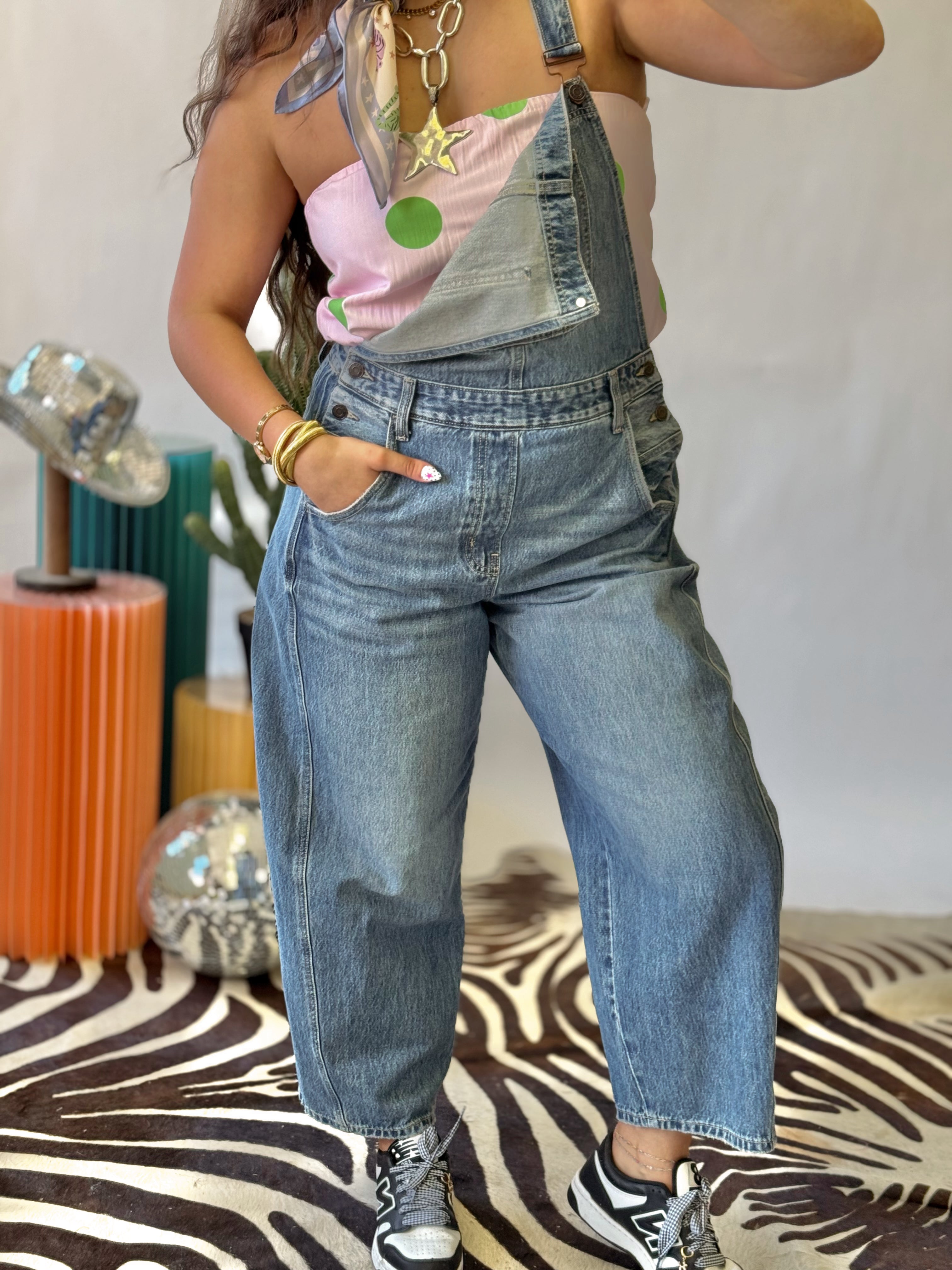 The Meadow Muse Barrel Overalls