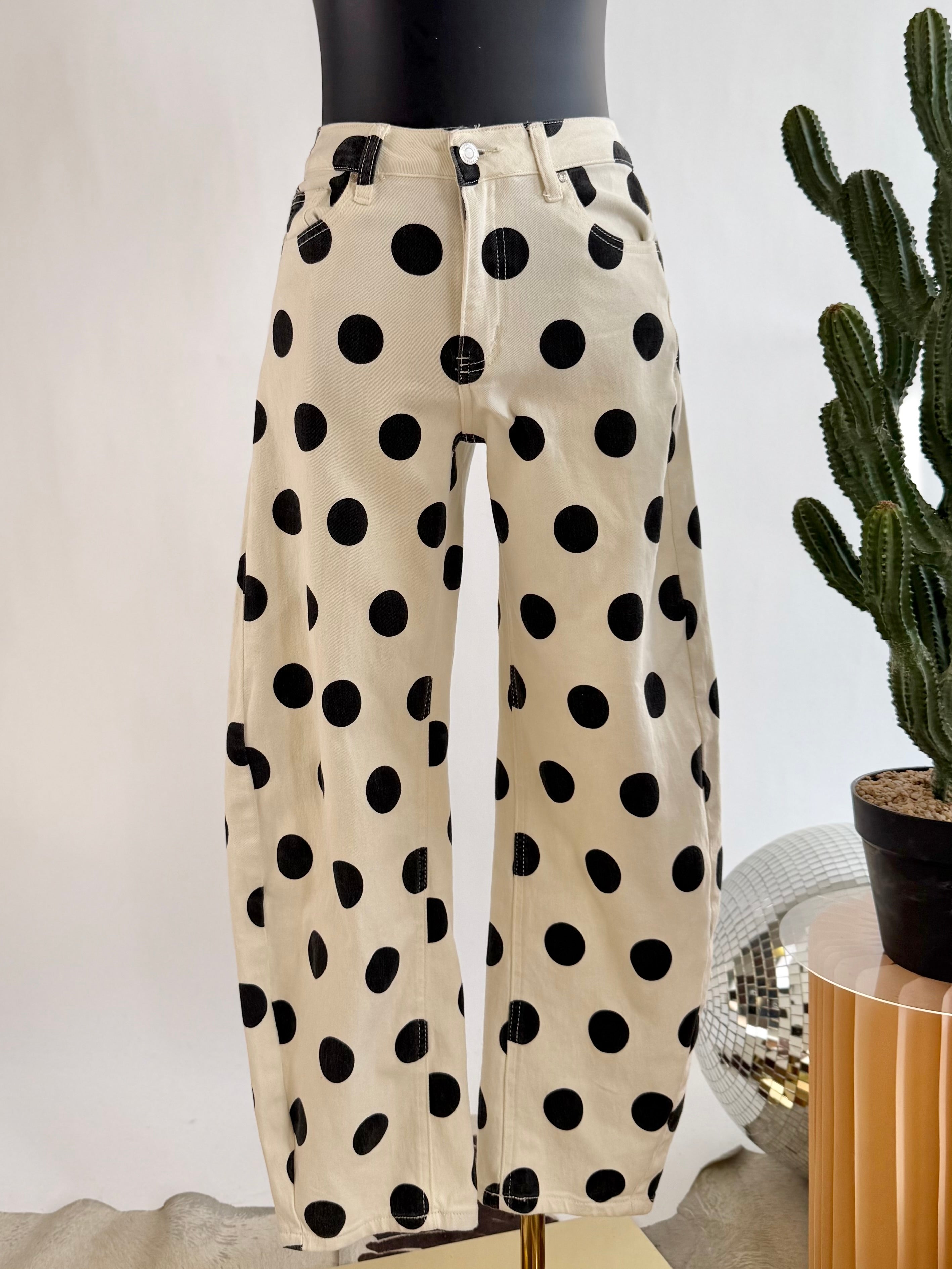 The Seeing Spots Barrel Jeans