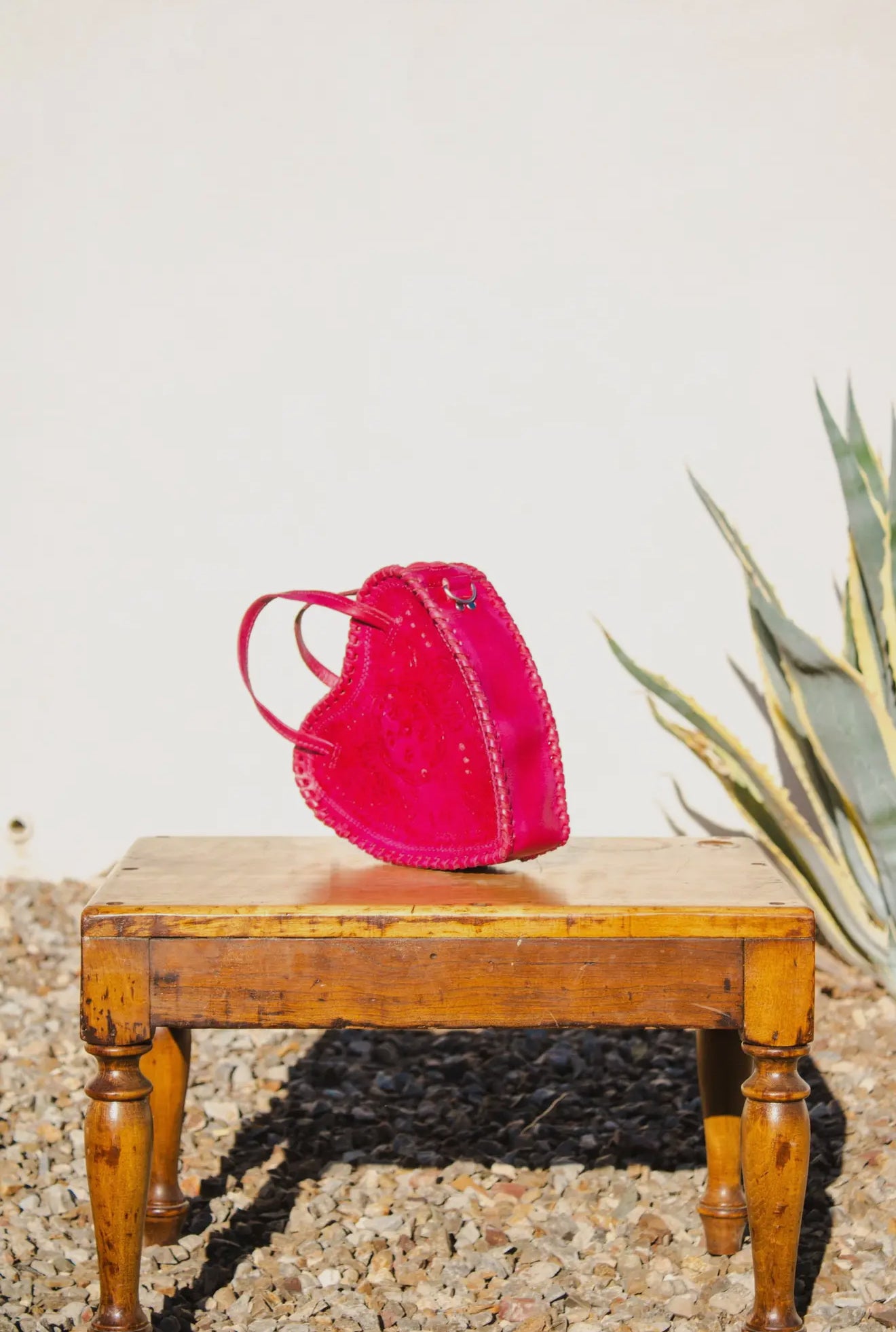 The Adela Leather Heart Purse