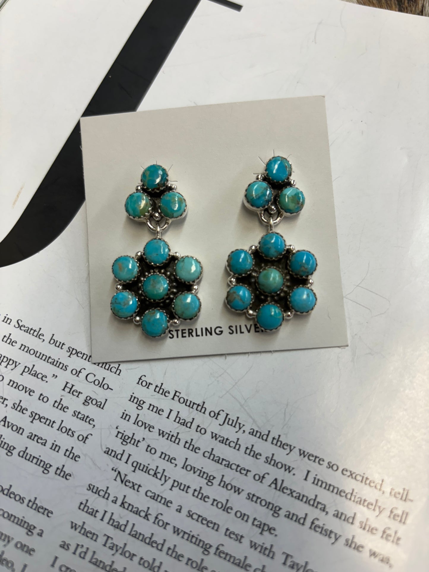 The Hank Kingman Turquoise Cluster Earrings