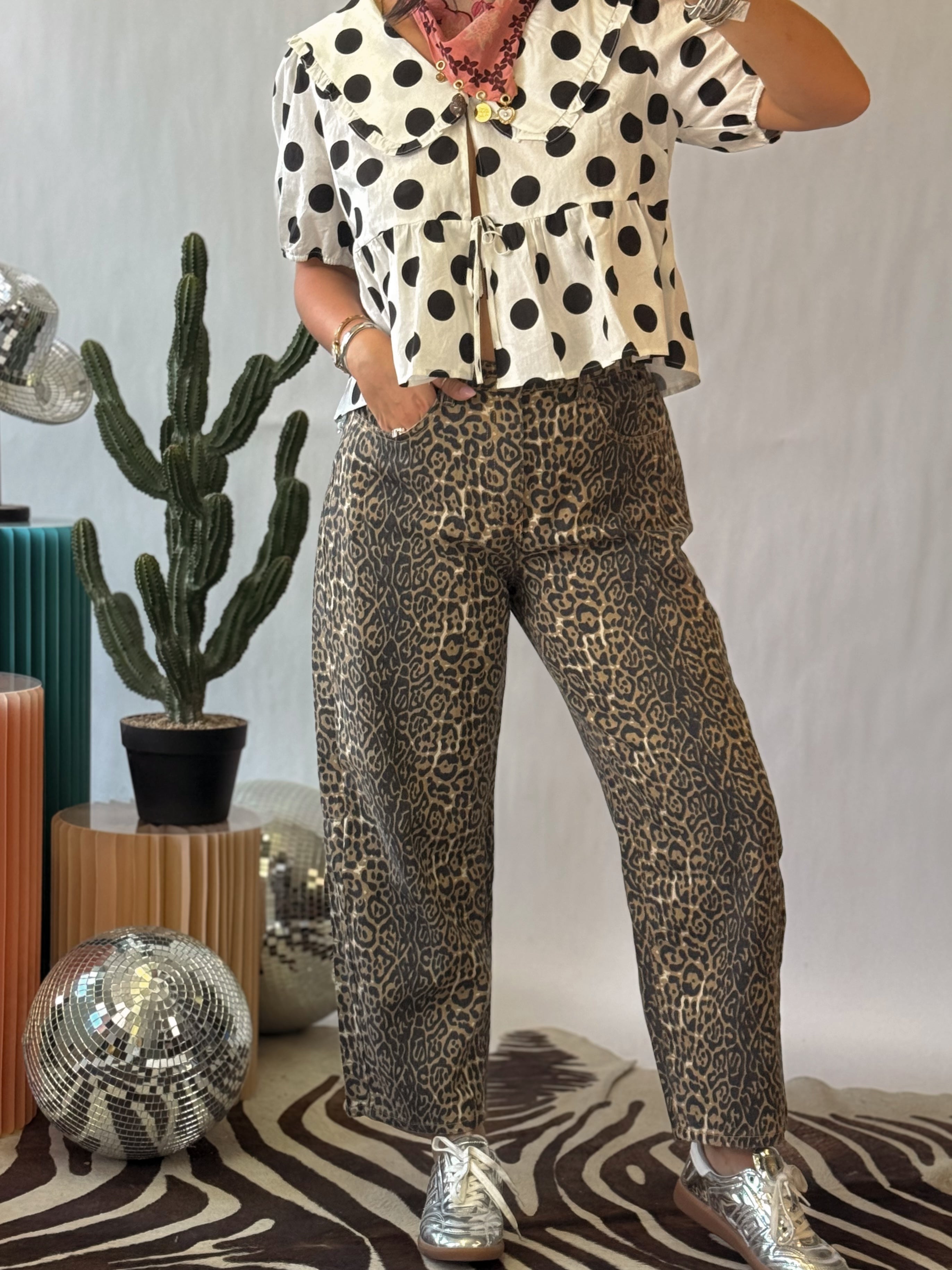 The Darling Dot Peter Pan Blouse