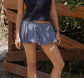 The Roxy Mini Pinstripe Bubble Skirt
