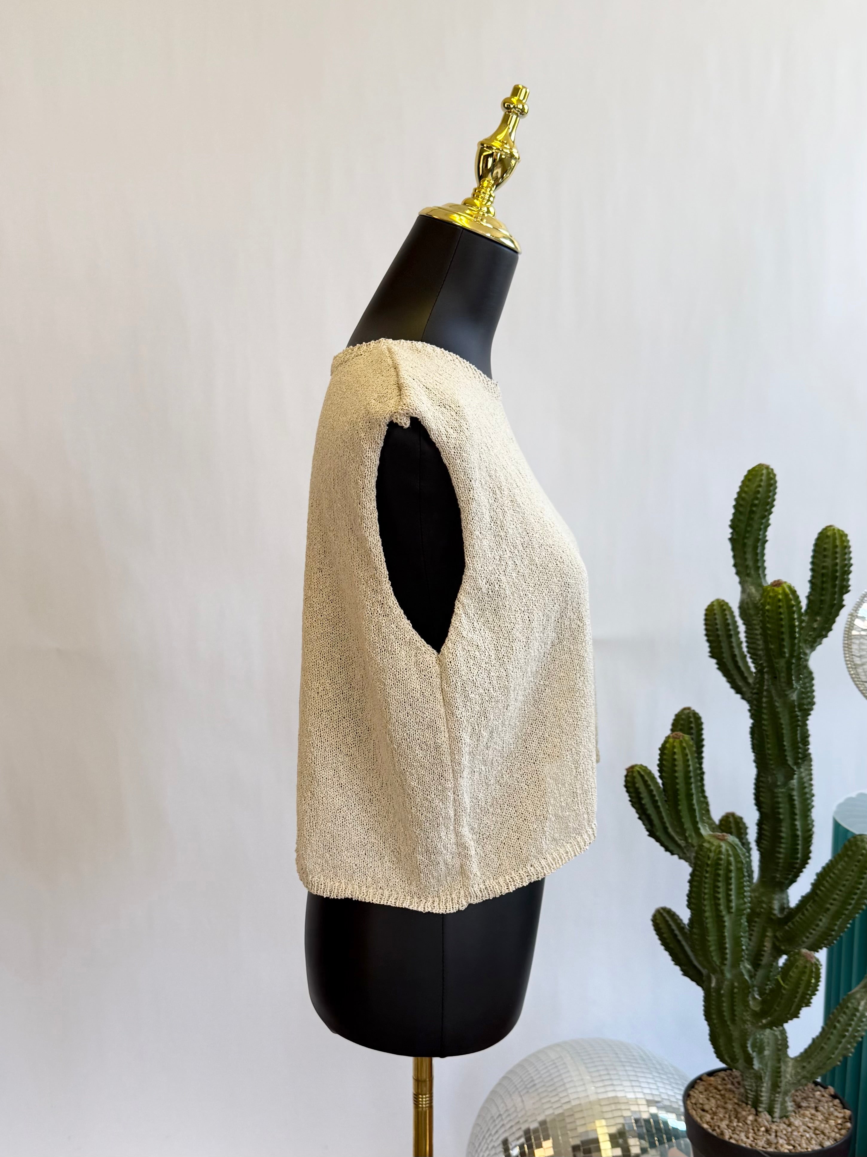 The Oat Knit Sleeveless Sweater
