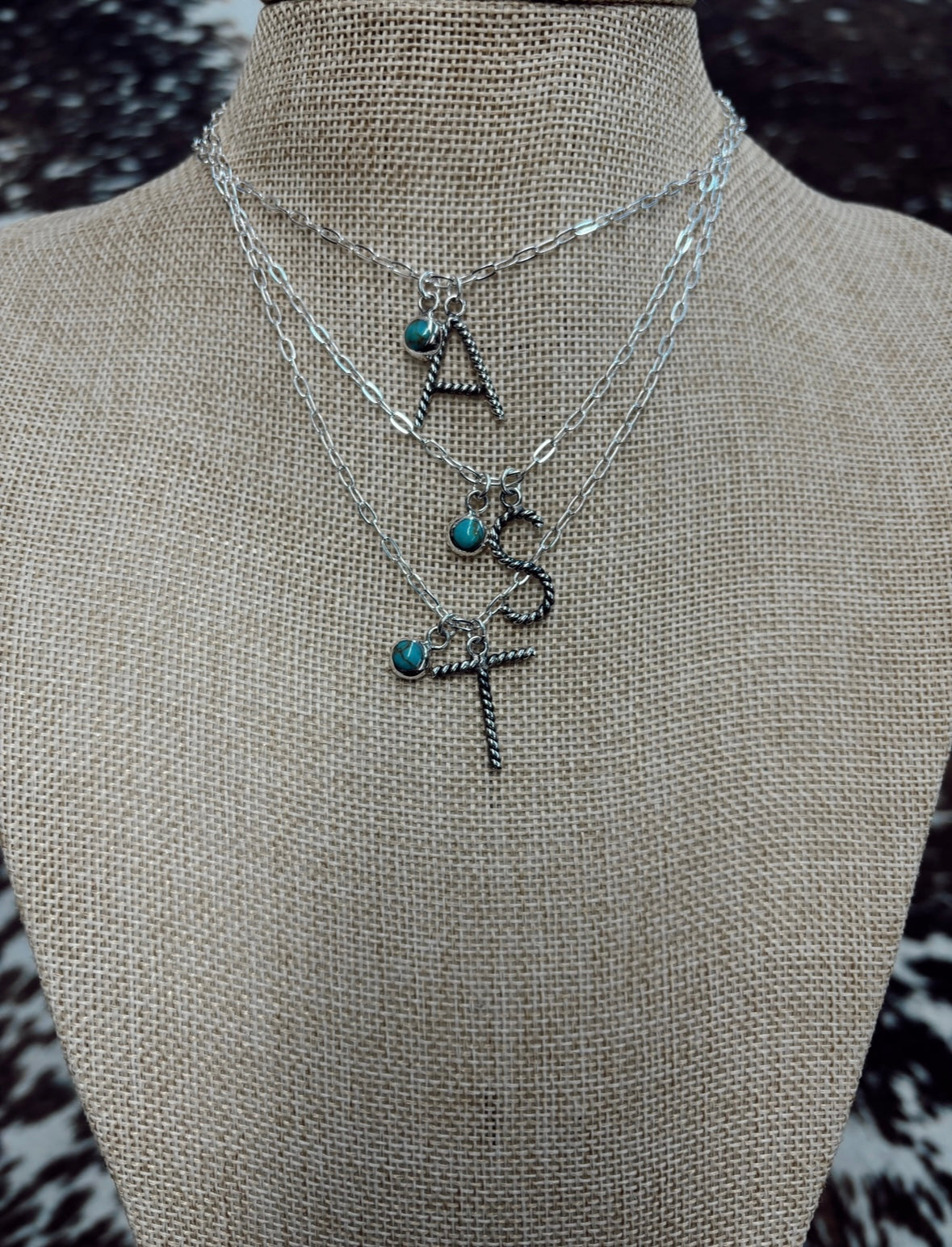 The Gone Ropin' Initial Necklace