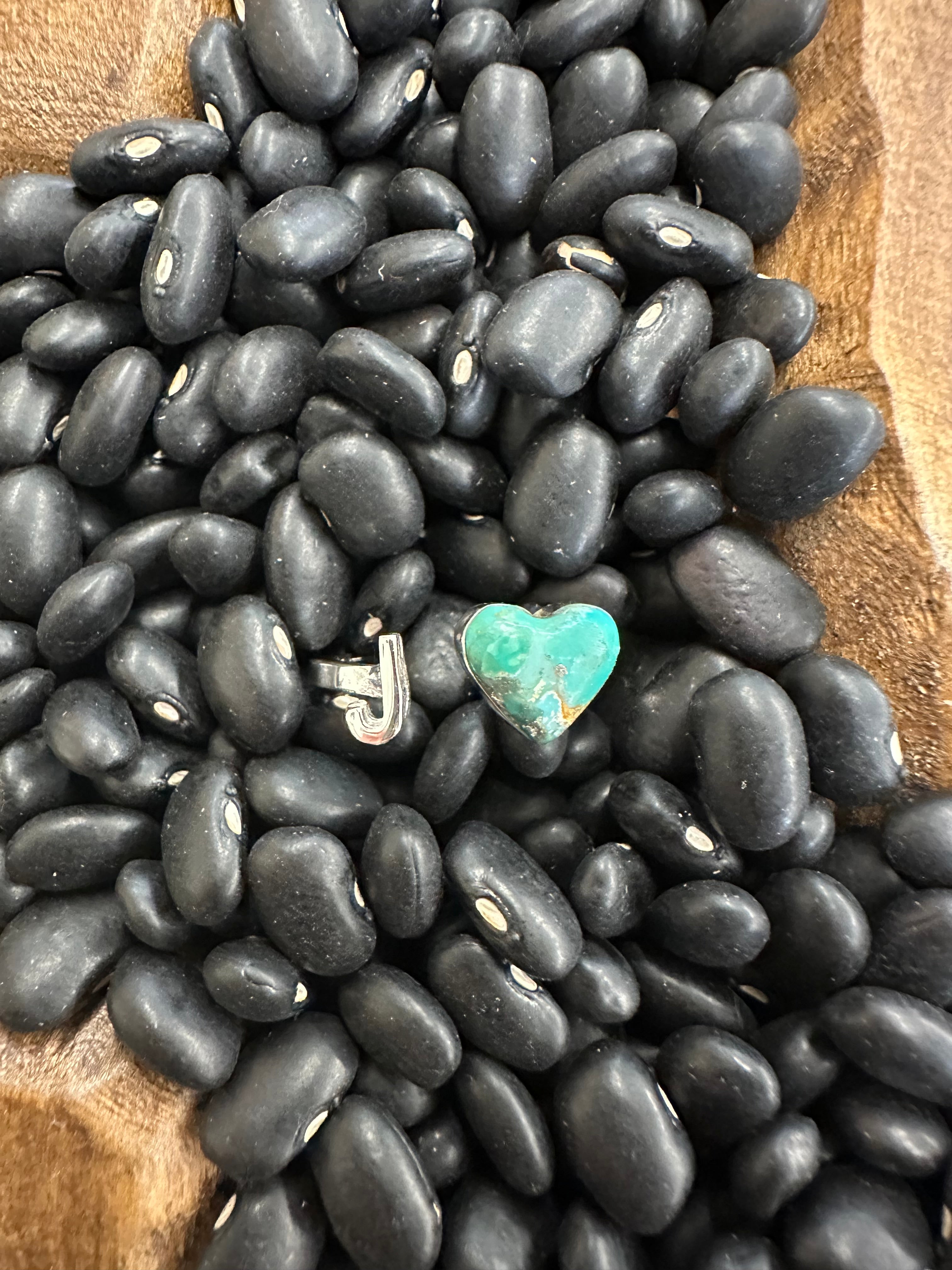 The Heart Letter Ring - Size 6-8