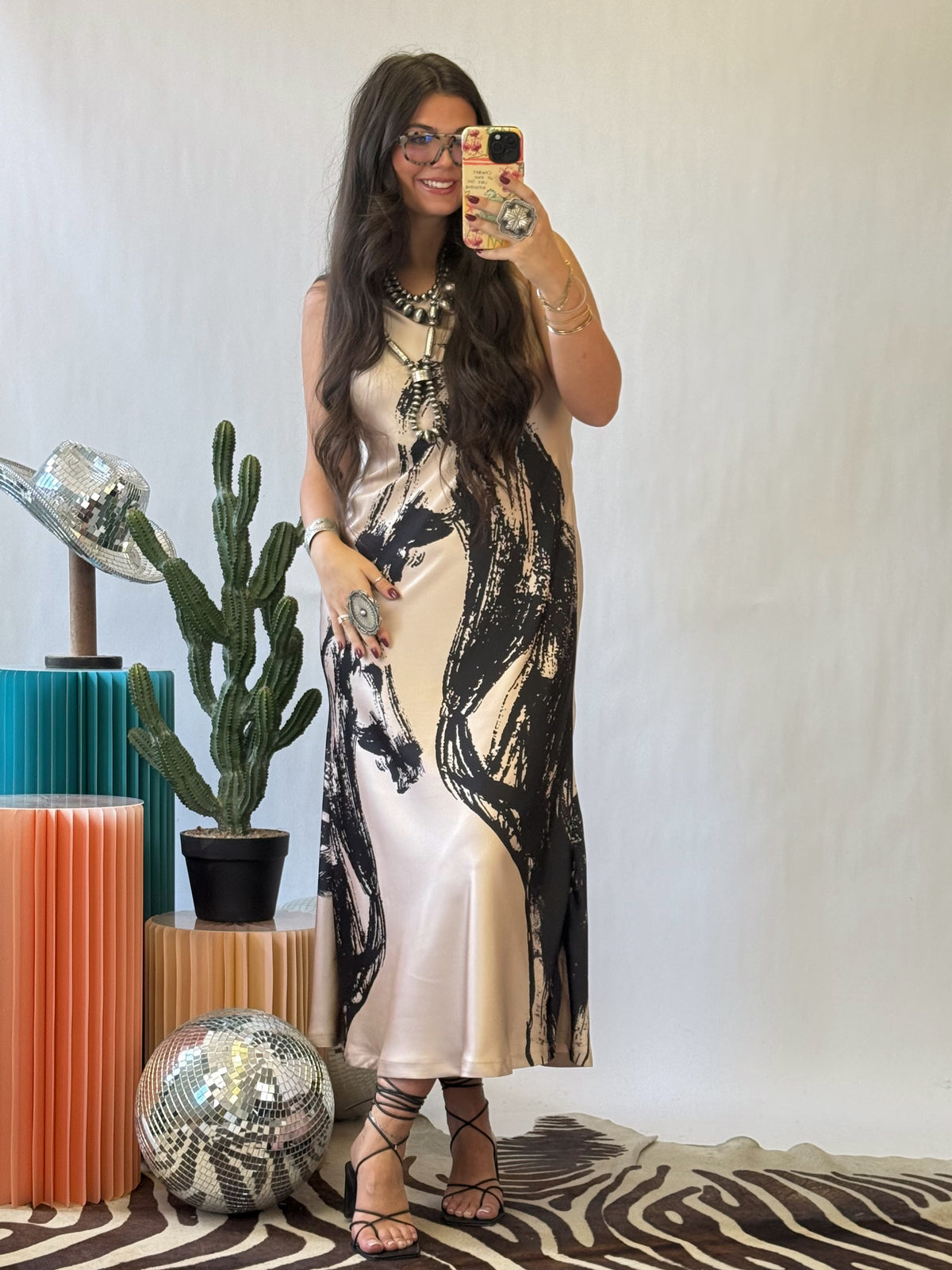 The Wild Stallion Satin Maxi Dress