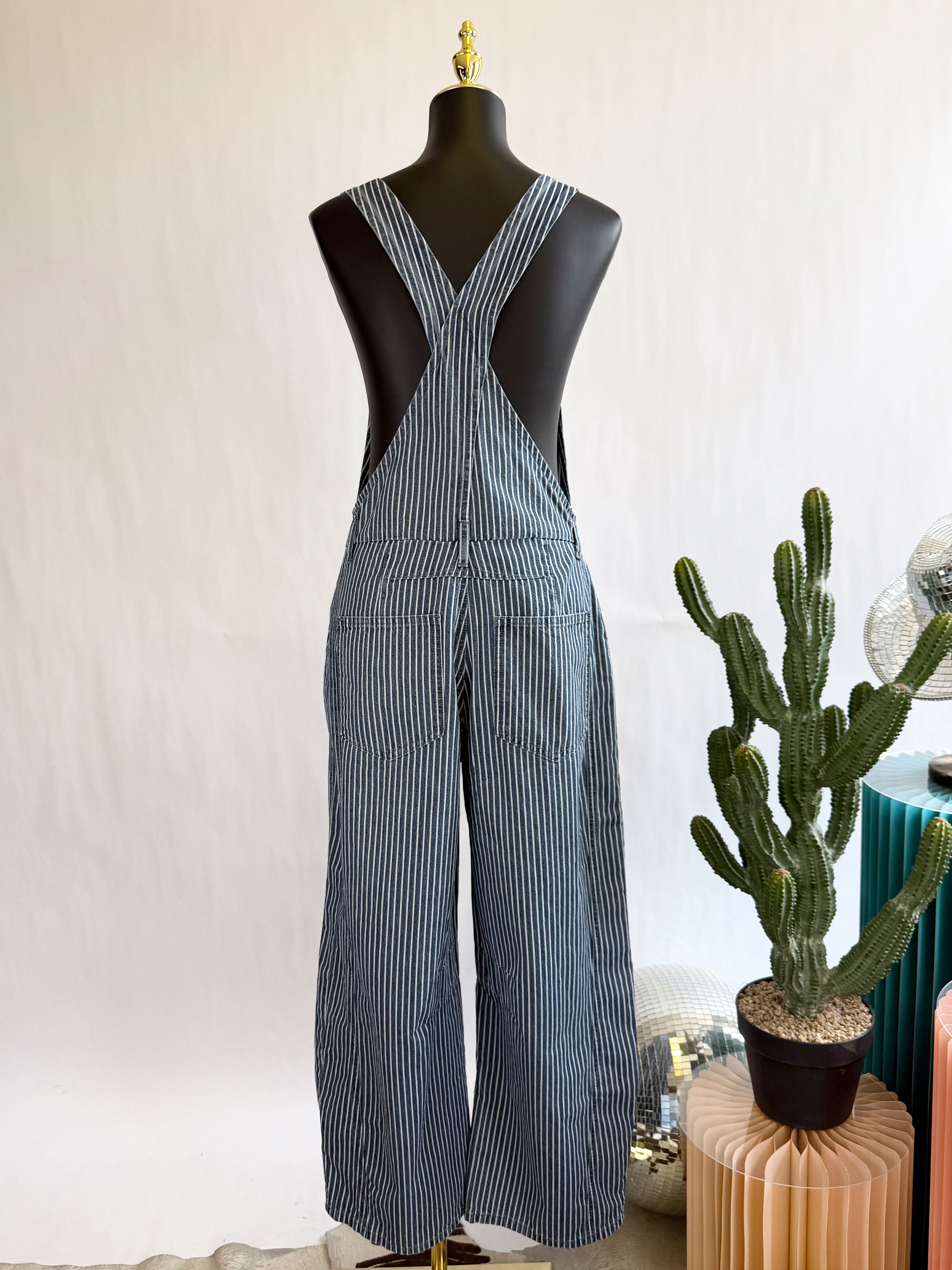 The Railroad Stripe Overalls