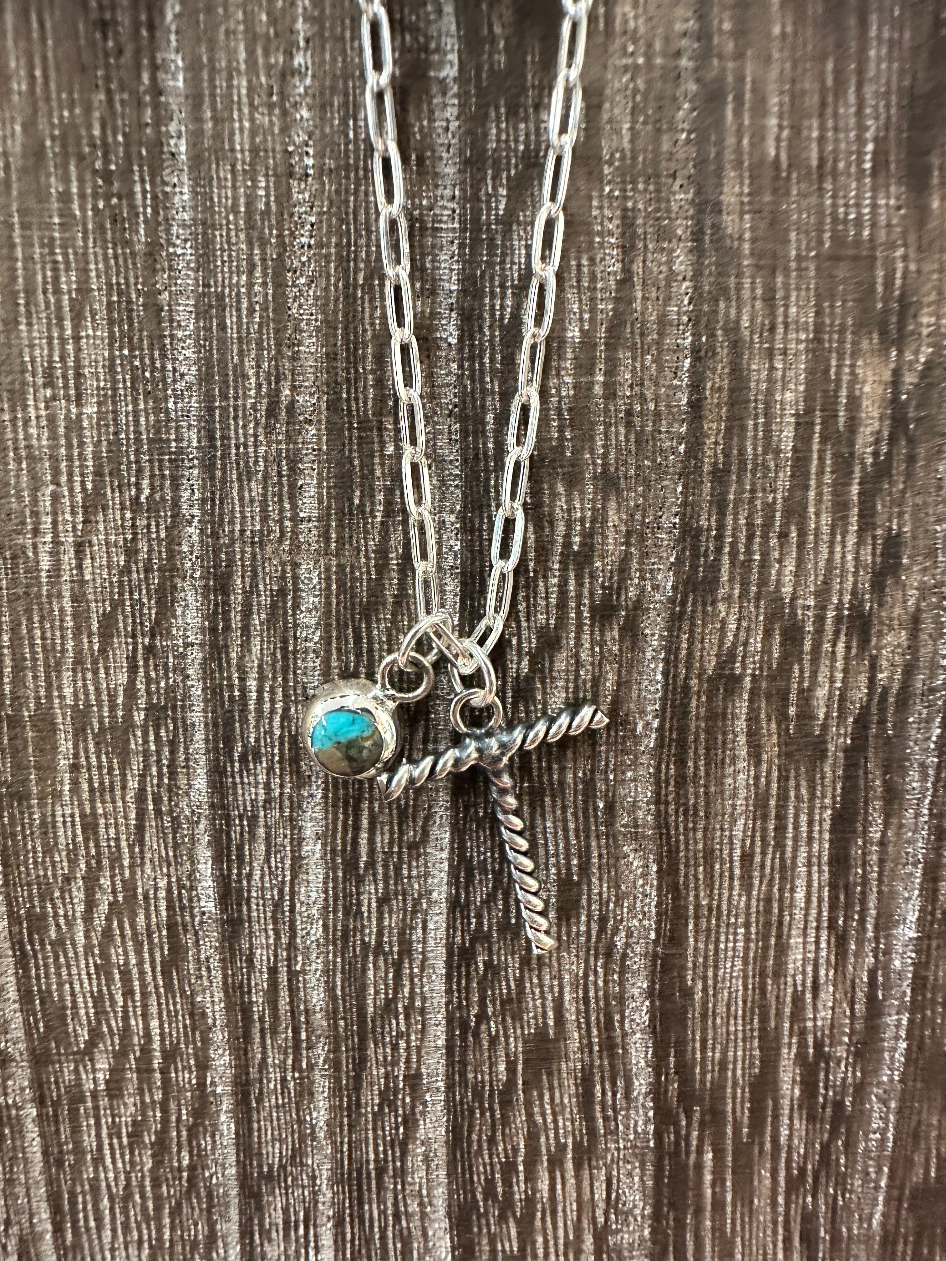 The Gone Ropin' Initial Necklace