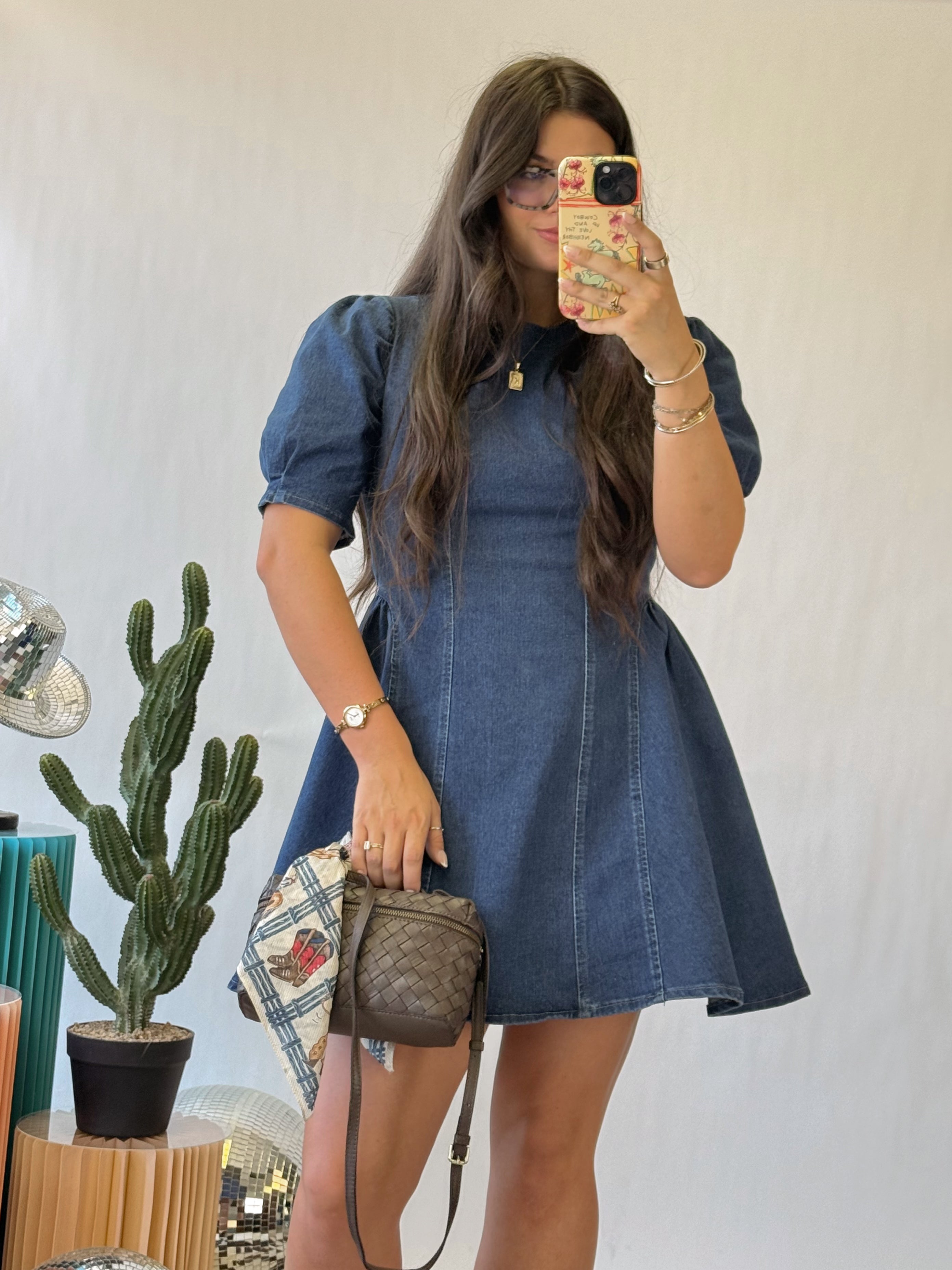 The Denim Darling Mini Dress