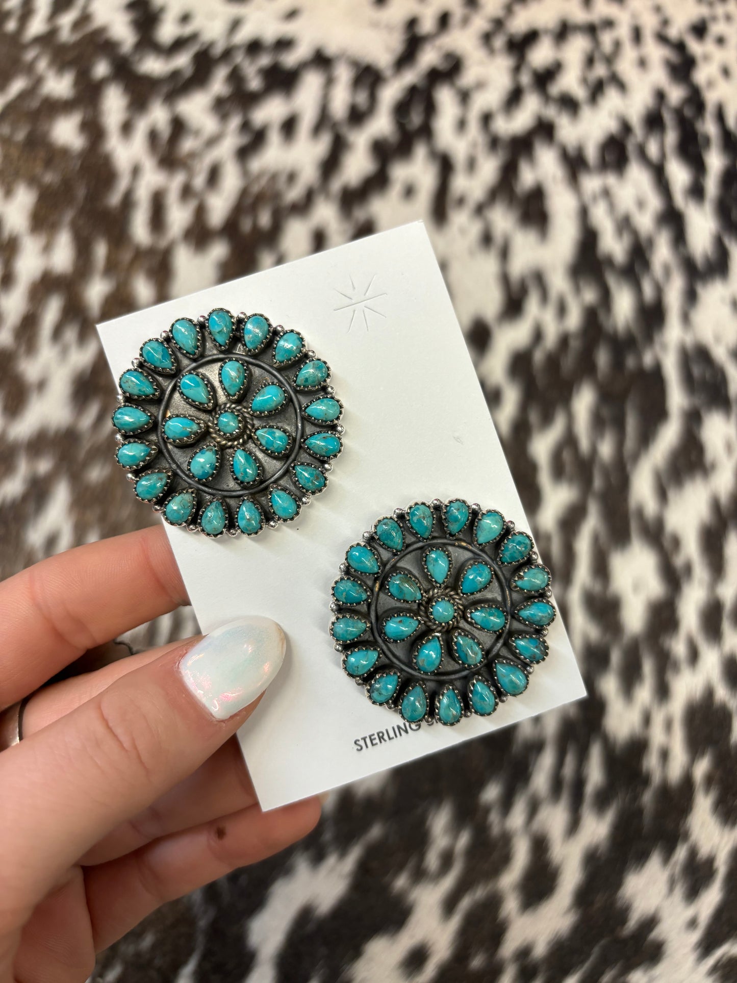 The Andee Kingman Turquoise Cluster Earrings