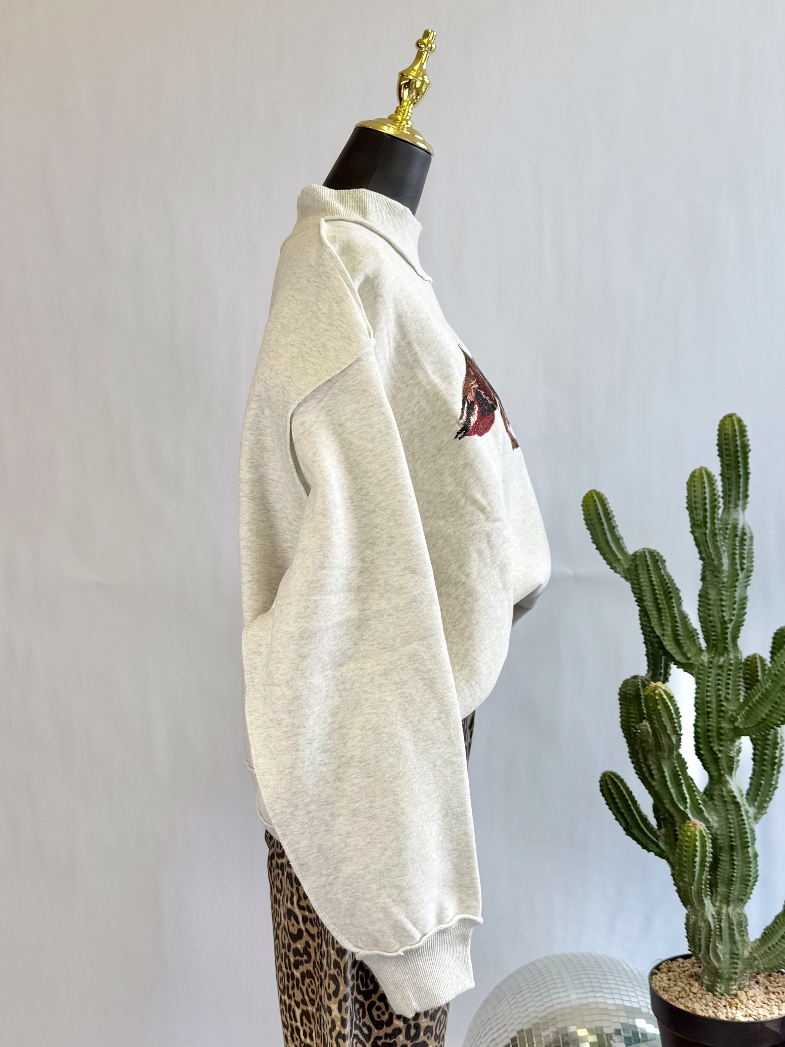 The Duck Creek Mock Neck Sweatshirt