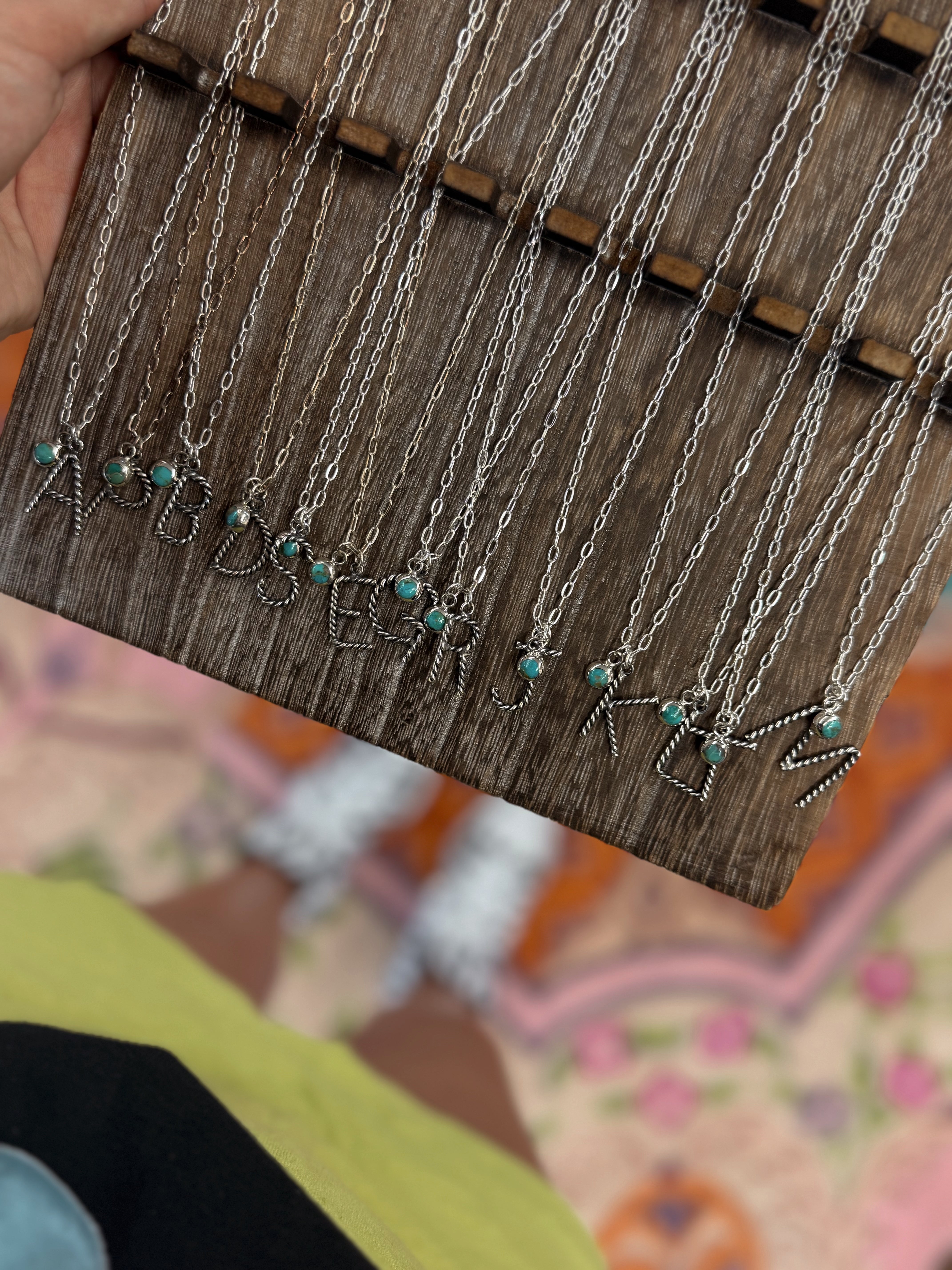 The Gone Ropin' Initial Necklace