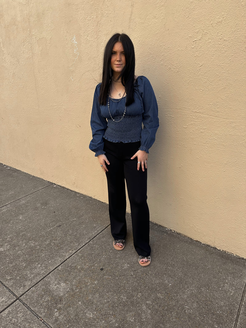 The Stephie Denim Top