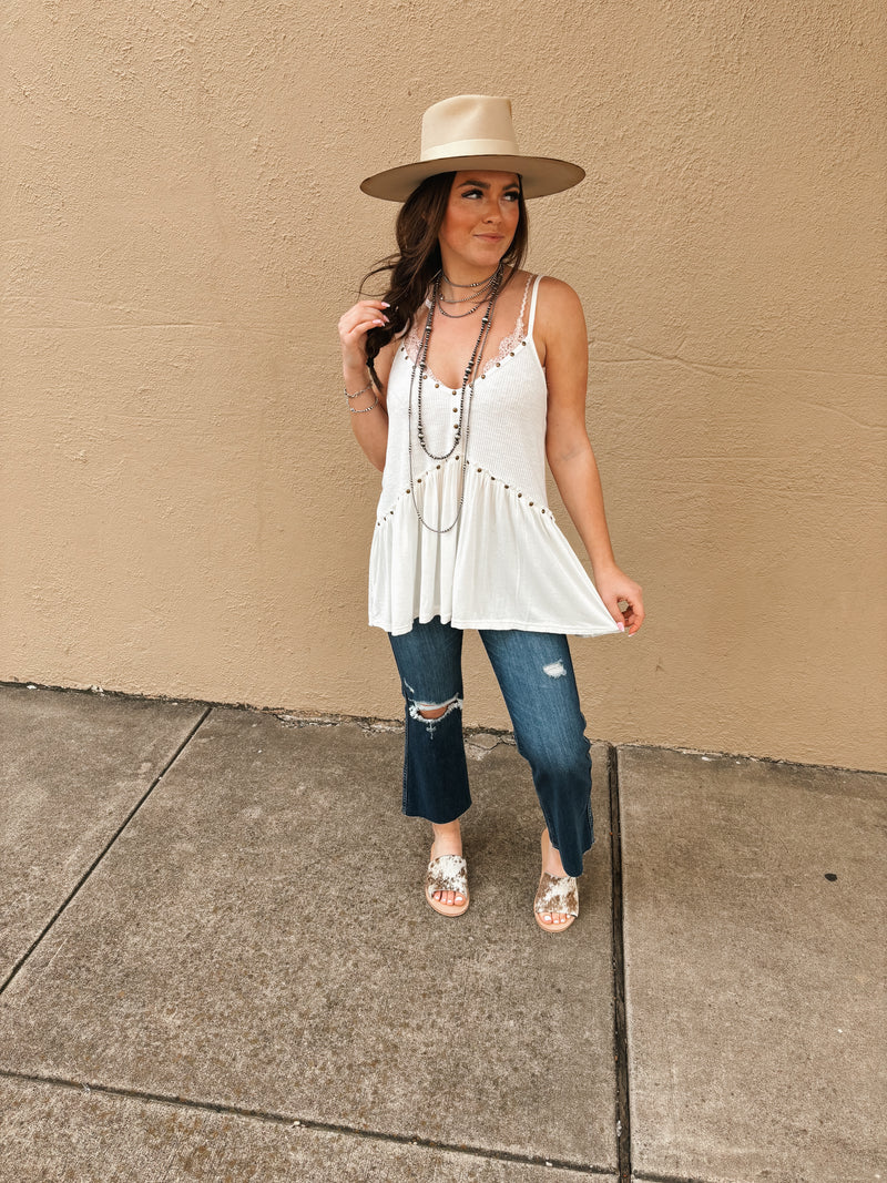 The Empire Lace Crop Top