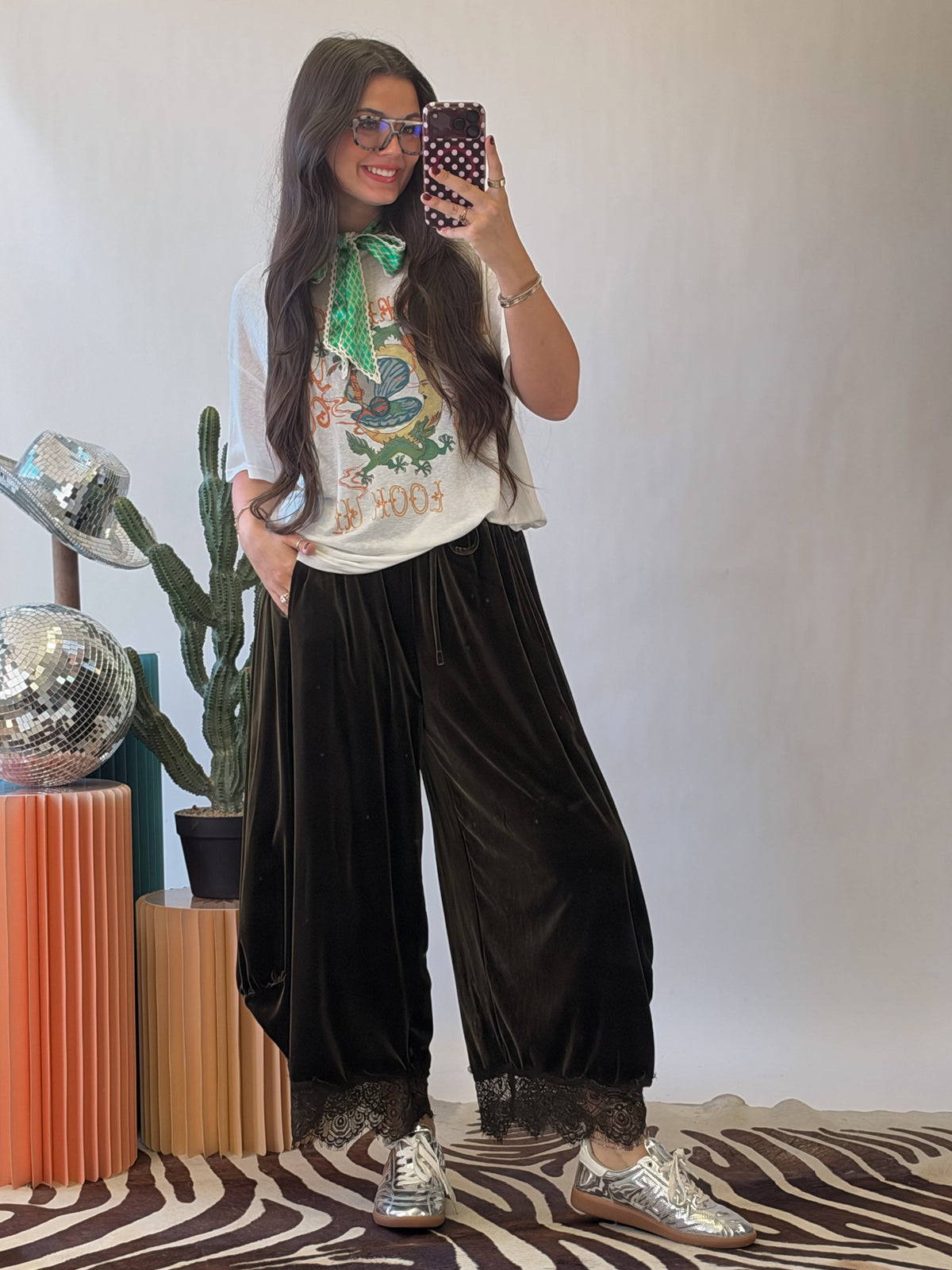 The Daydream Lace Balloon Pants - Velvet